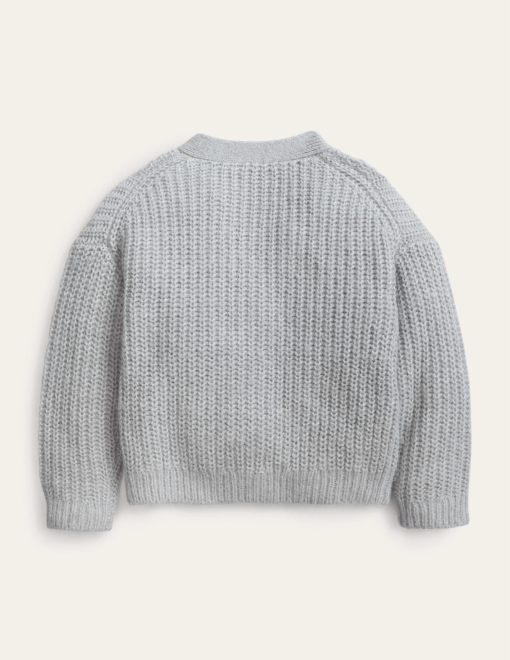 Fluffy Cardigan-Sliver Marl - Image 2