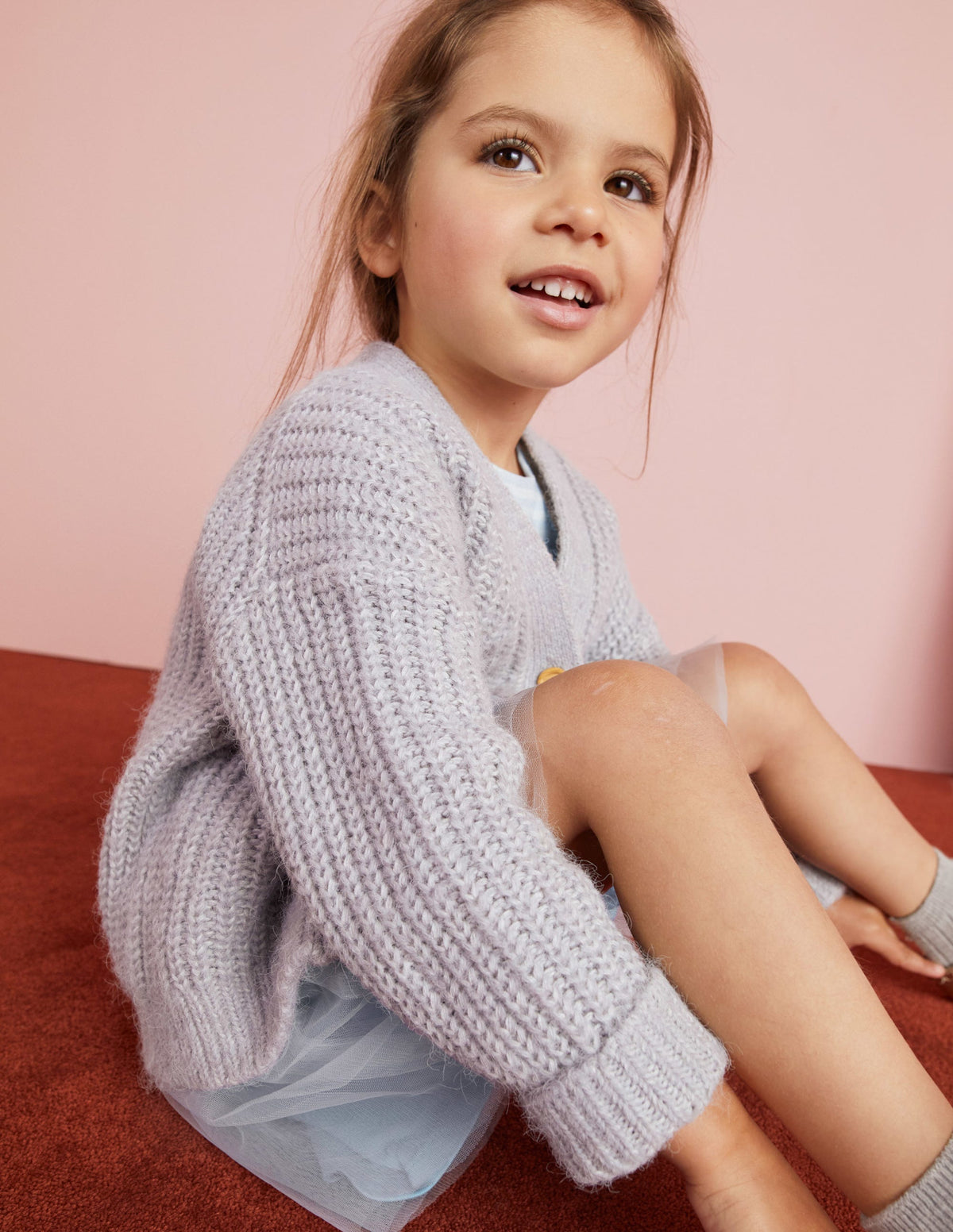 Fluffy Cardigan-Sliver Marl-6