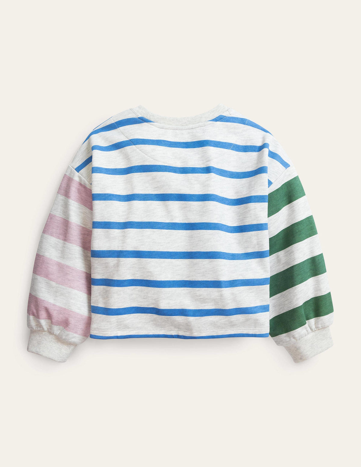 Relaxed Sweatshirt-Oatmeal/Penzance Blue-2