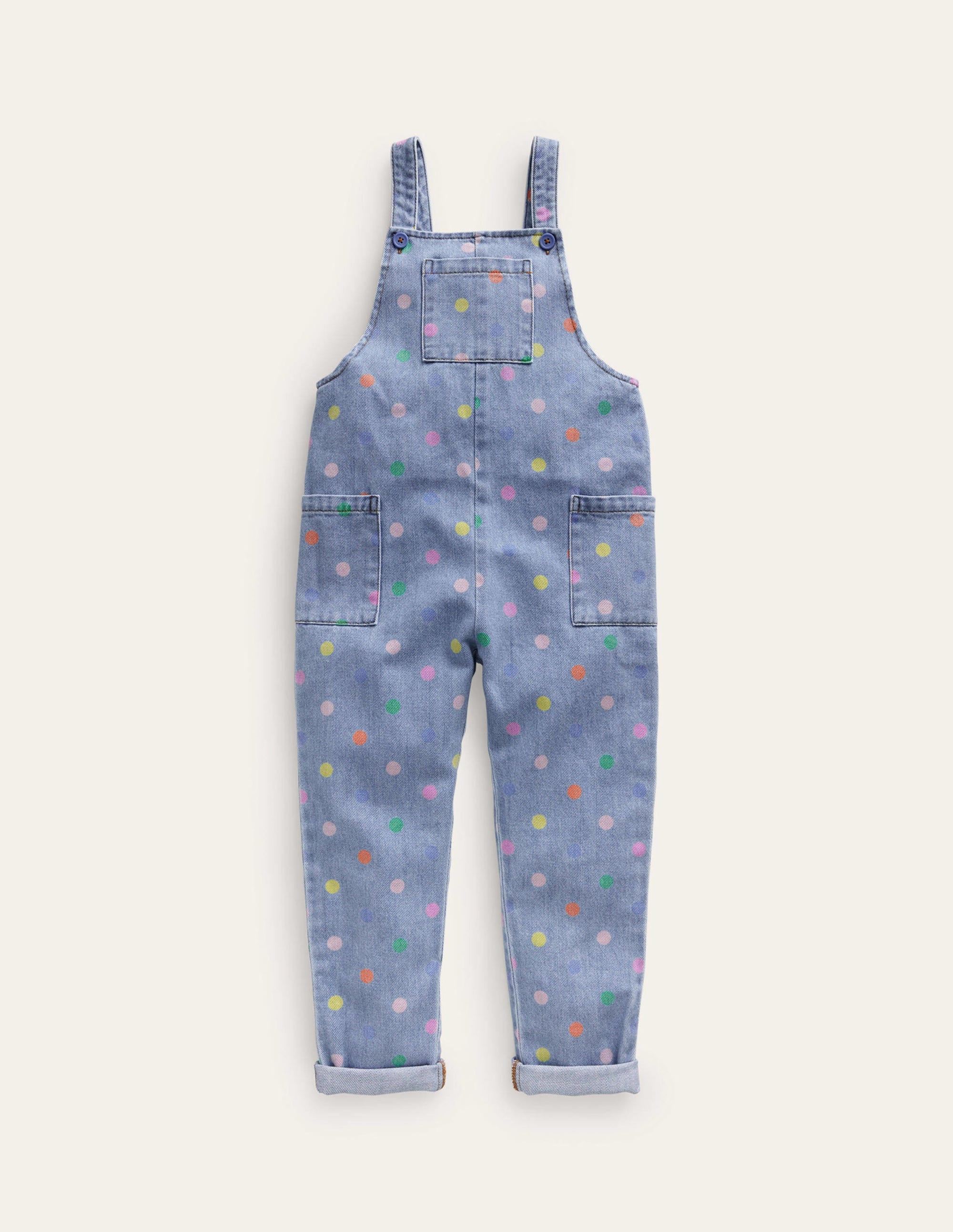 Relaxed Dungarees-Denim Multi Spot - Image 1