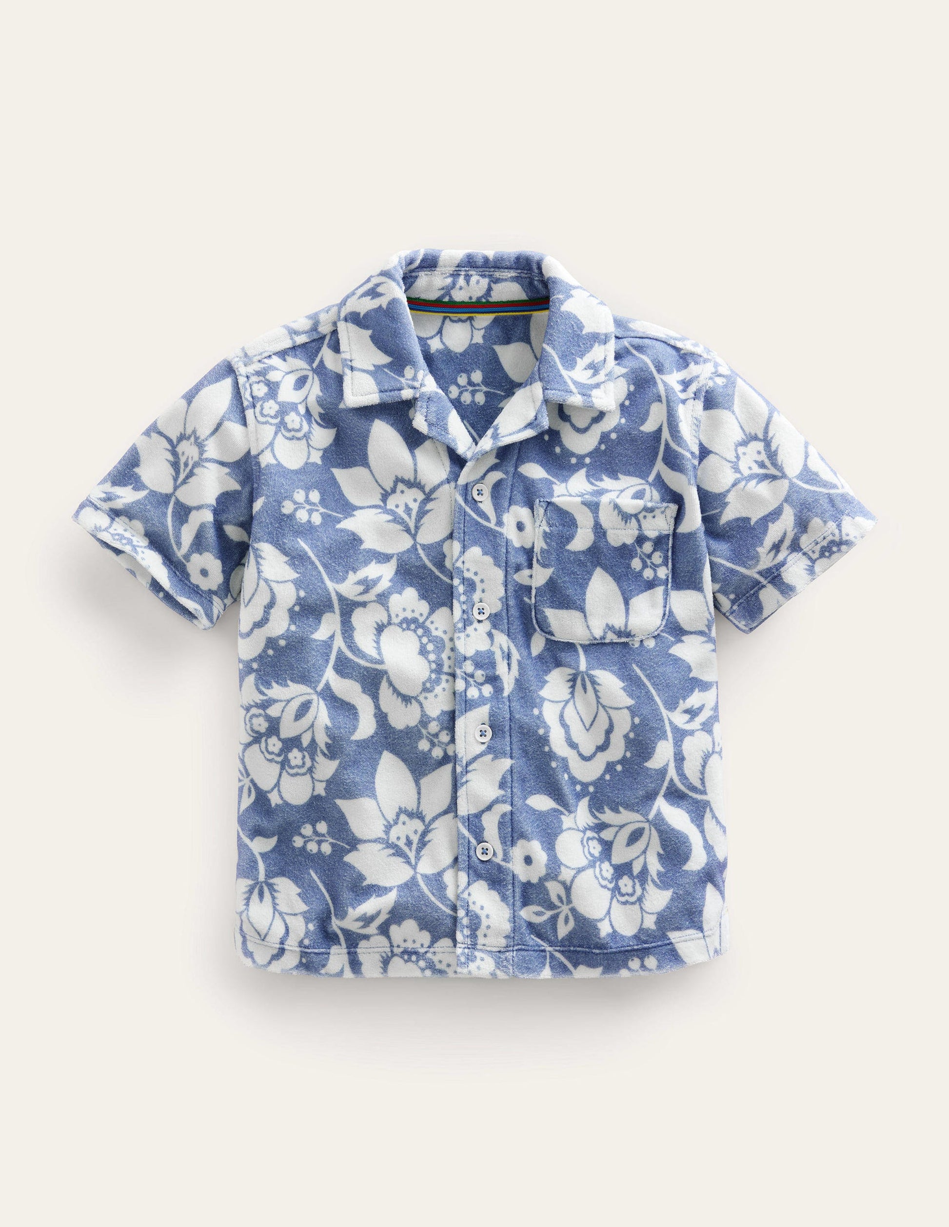 Towelling Shirt-Soft Starboard Floral-1