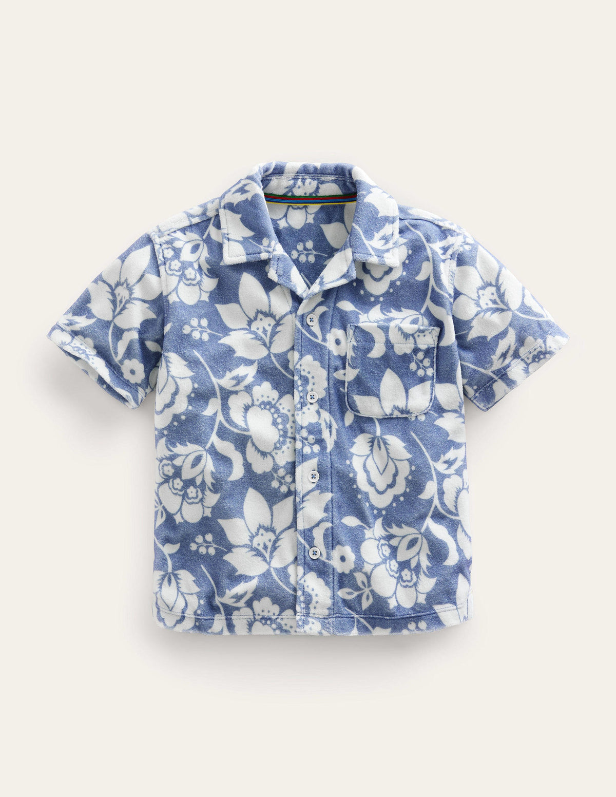 Towelling Shirt-Soft Starboard Floral - Image 1