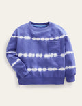 Tie Dye Sweatshirt-Blue/Ivory