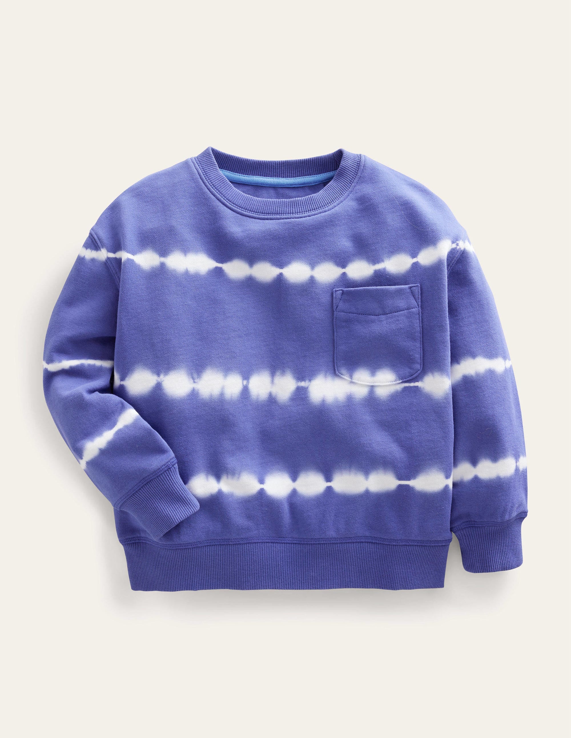 Tie Dye Sweatshirt-Blue/Ivory - Image 1