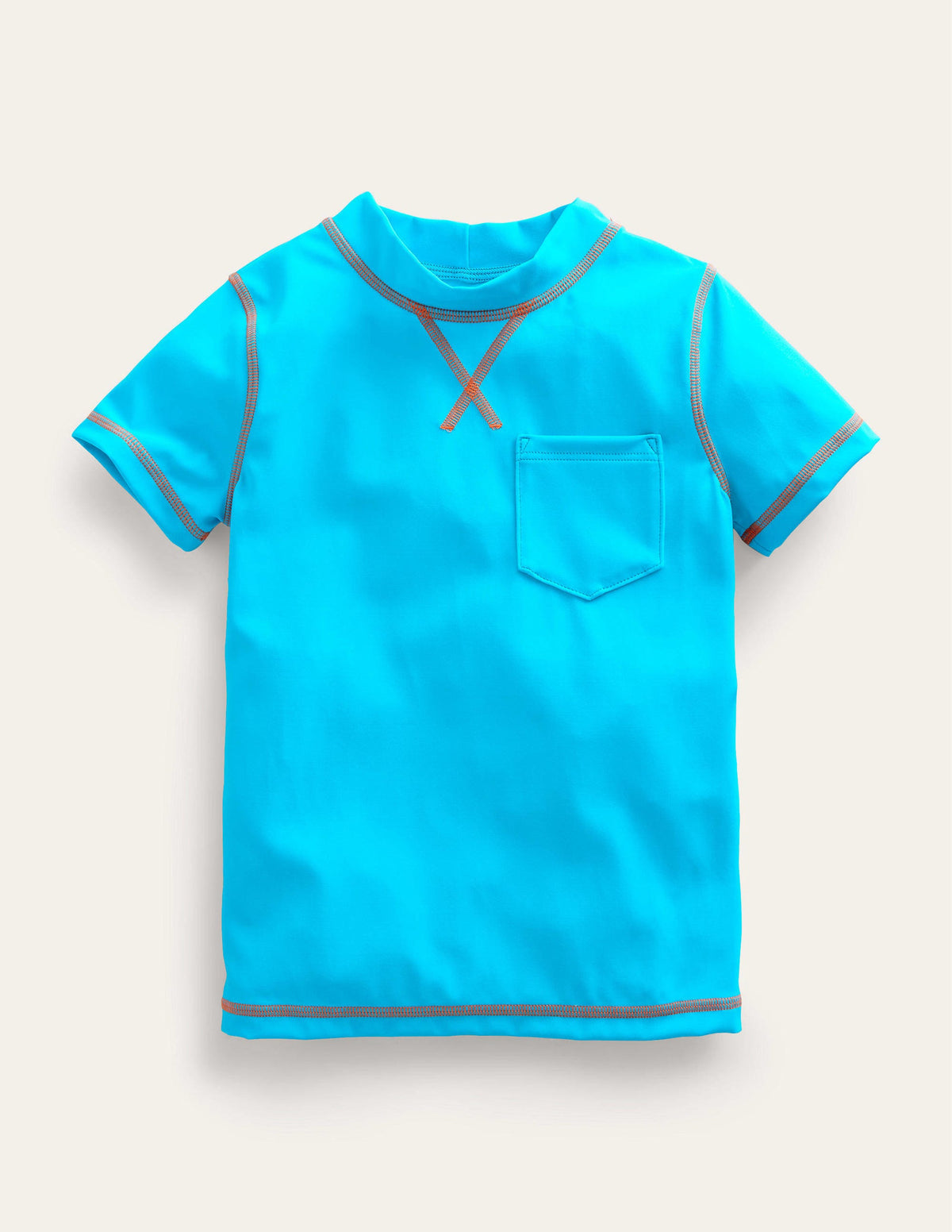 Short Sleeve Rash Vest-Cabana Blue-1