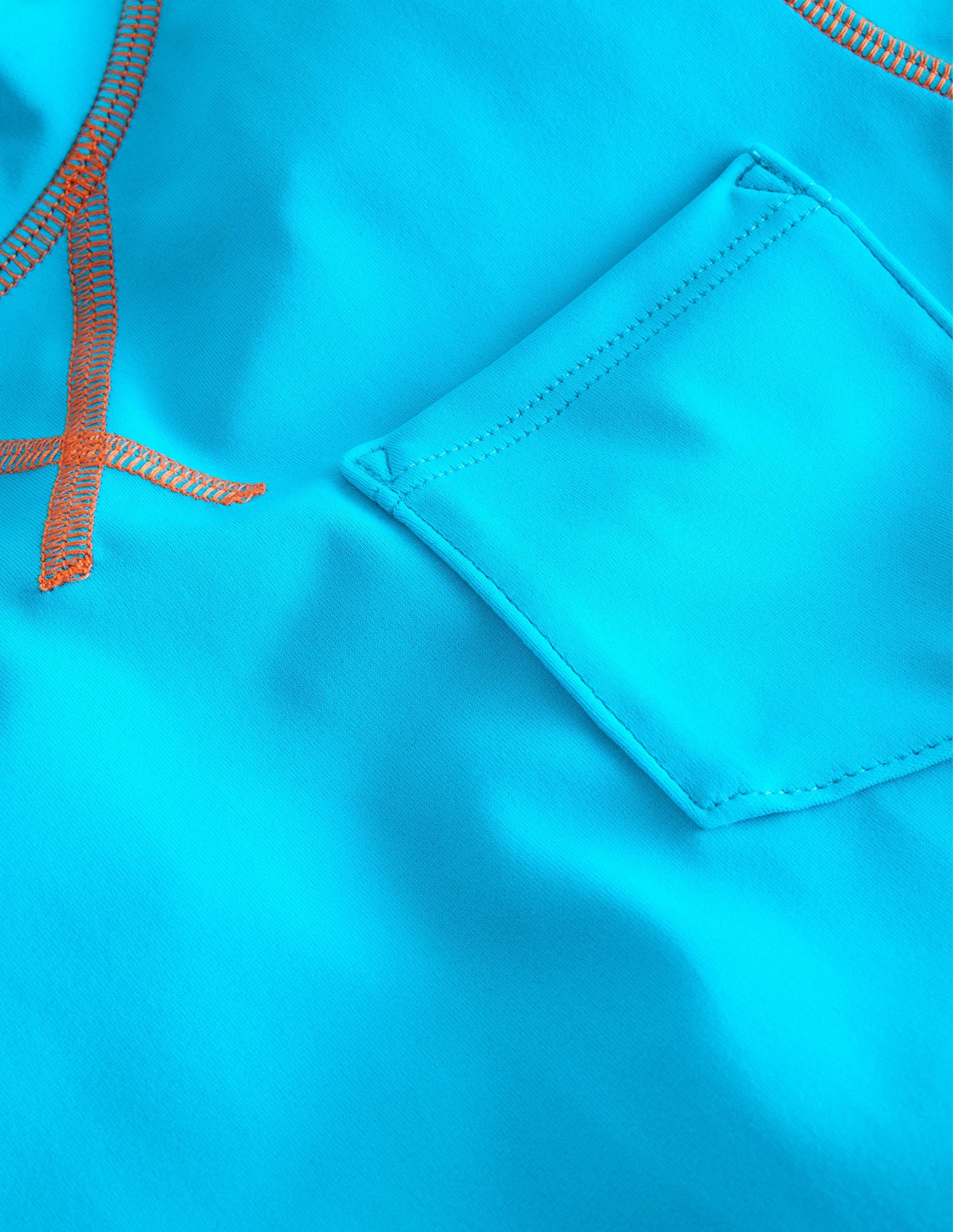 Short Sleeve Rash Vest-Cabana Blue-3