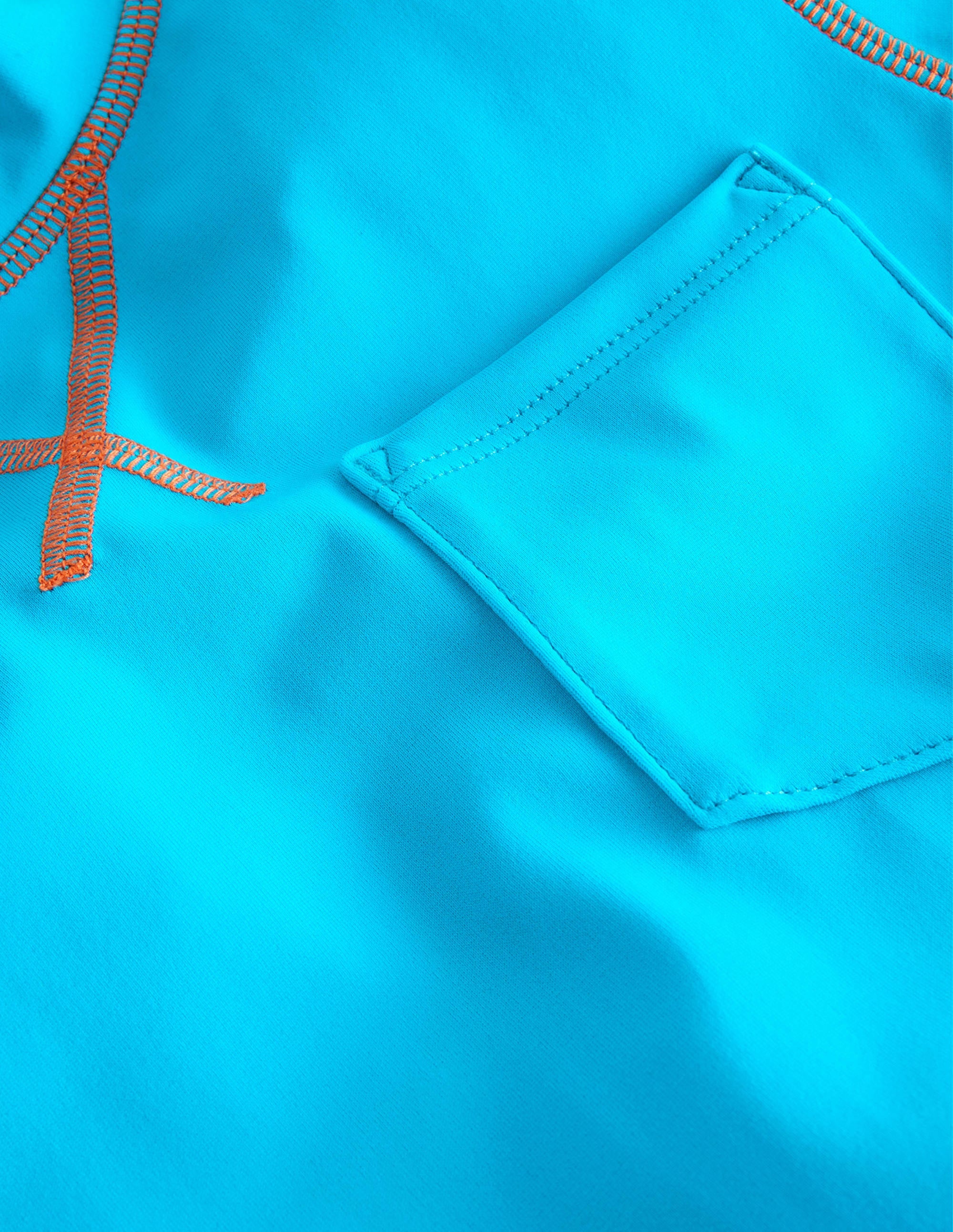 Short Sleeve Rash Vest-Cabana Blue - Image 3