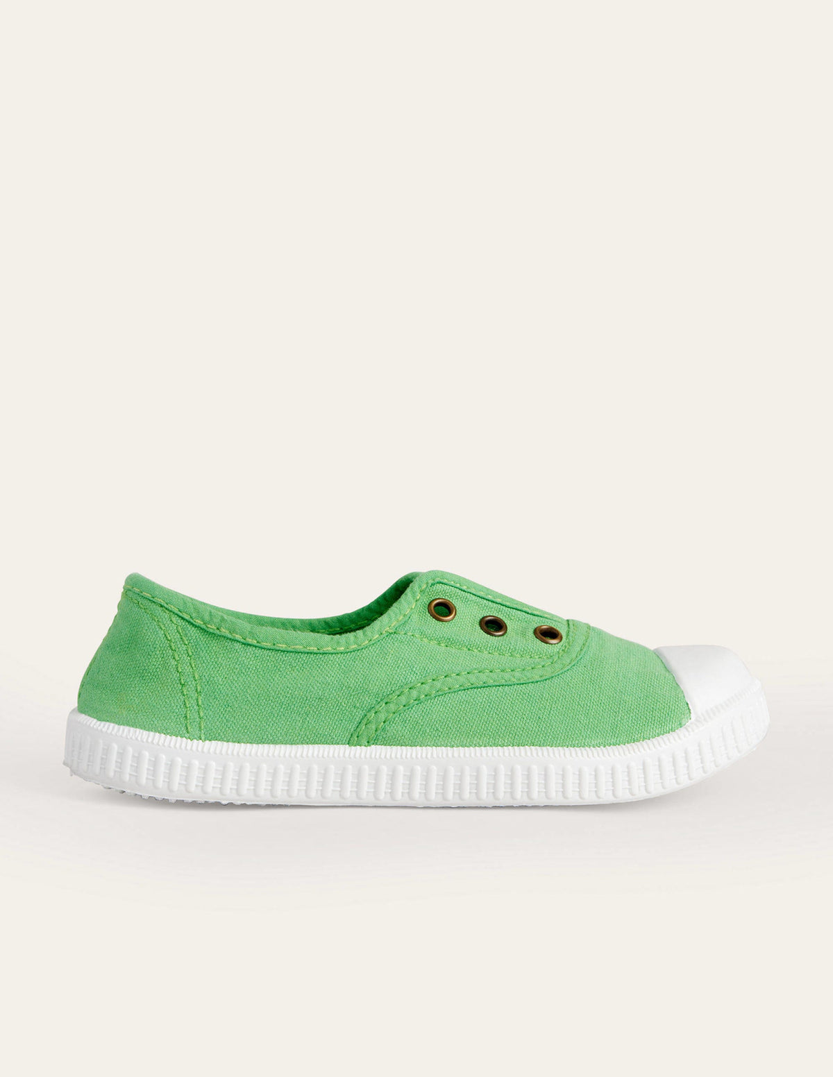 Laceless Canvas Pull-ons-Green-1