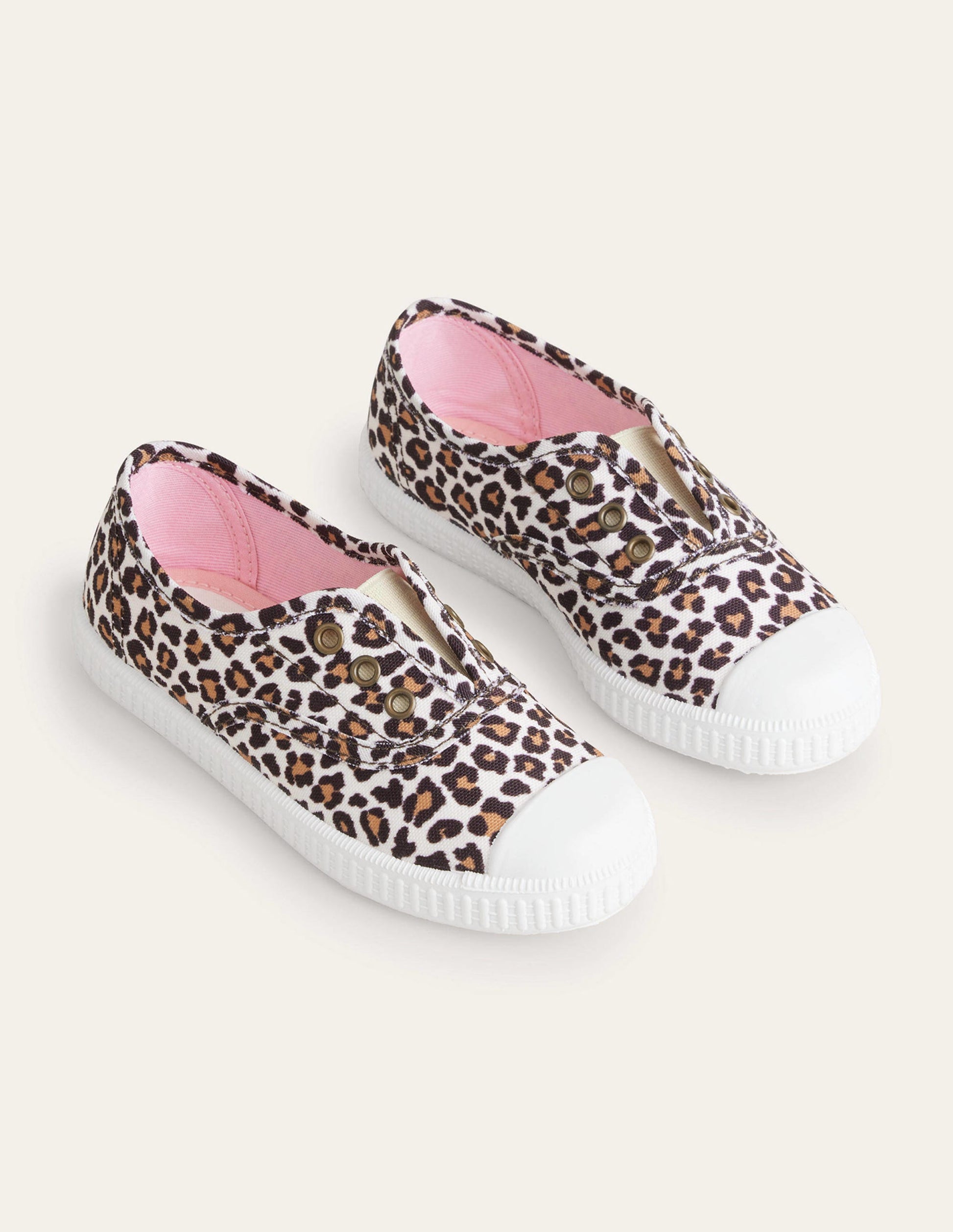 Laceless Canvas Pull-ons-Leopard-2
