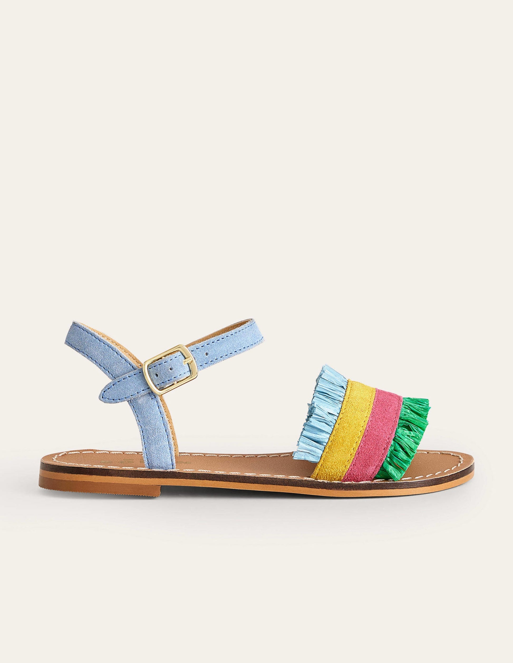 Raffia Sandals-Multi-1