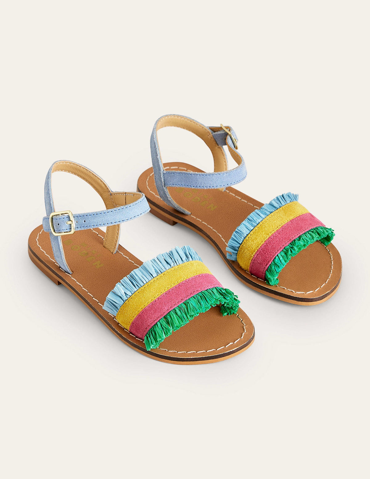 Raffia Sandals-Multi-2