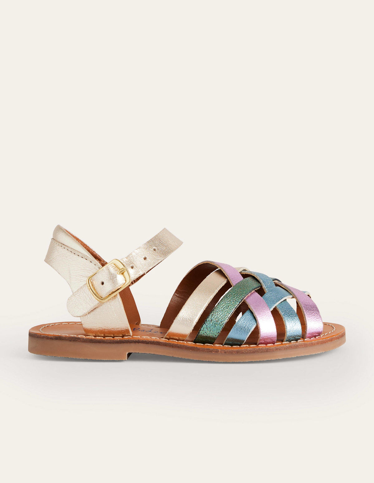 Strappy Sandals-Multi Metallic - Image 1