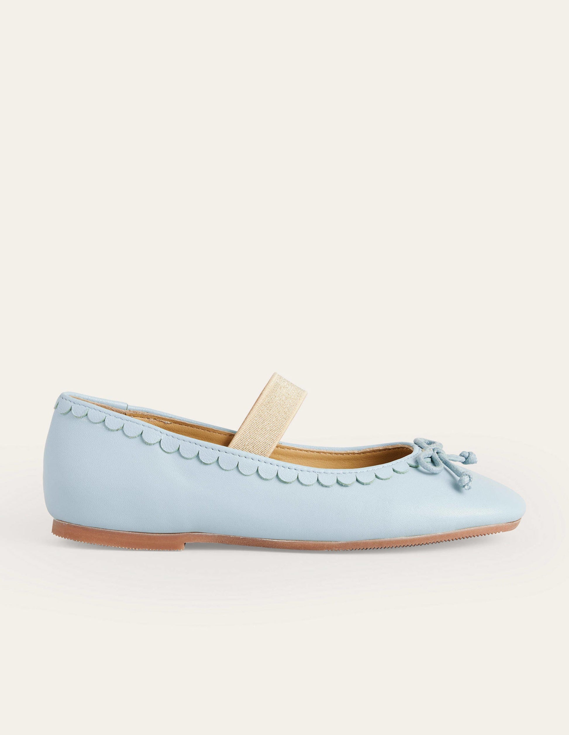 Leather Ballet Flat-Provence Blue-1