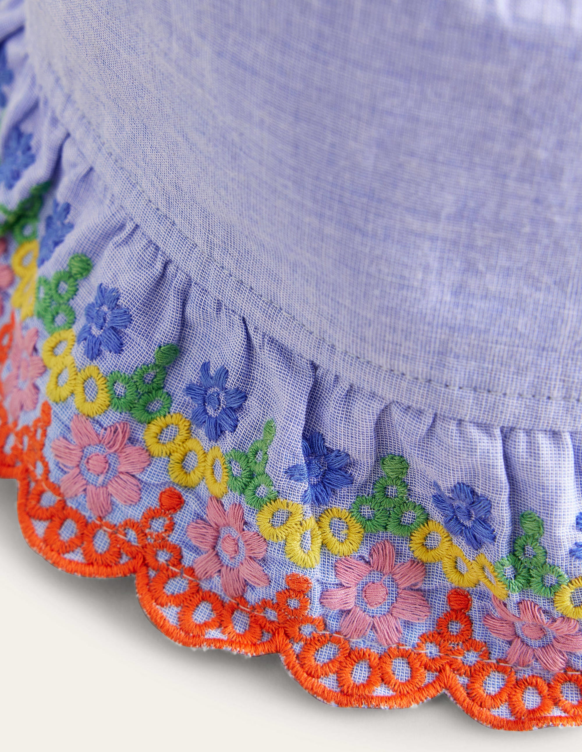 Broderie Bucket hat-Chambray Blue - Image 2