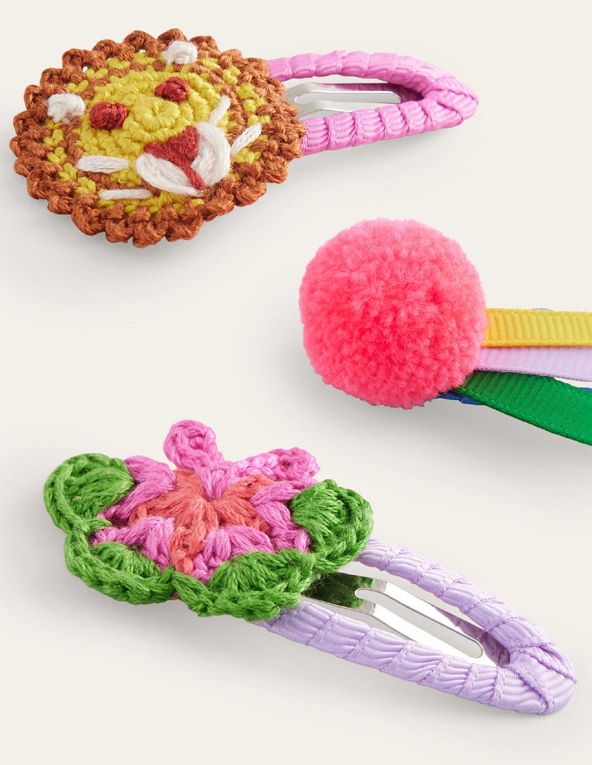 3 Pack Hair Clips-Multi Animals-2
