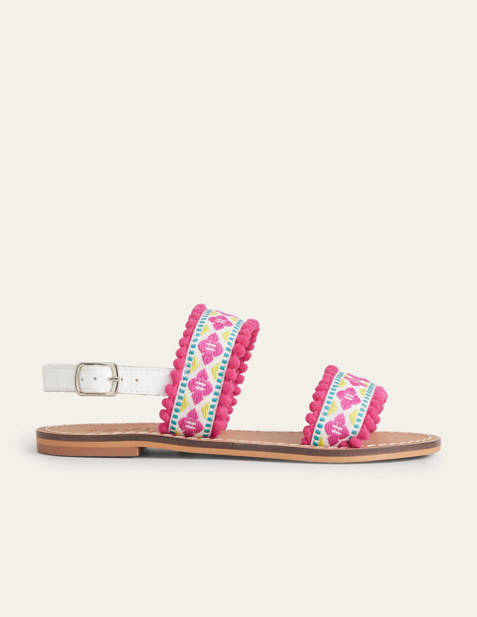 Embroidered Sandals-Multi-1