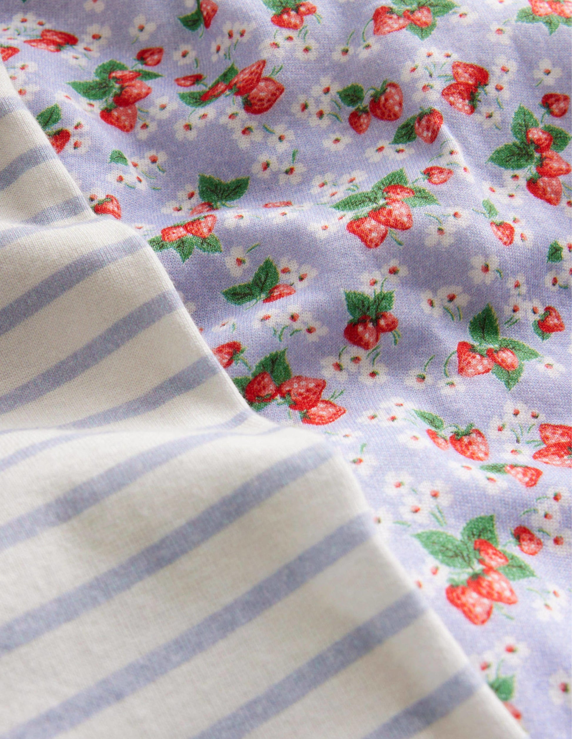 Twin Pack Snug Short Pyjamas-Surf Blue Floral-3