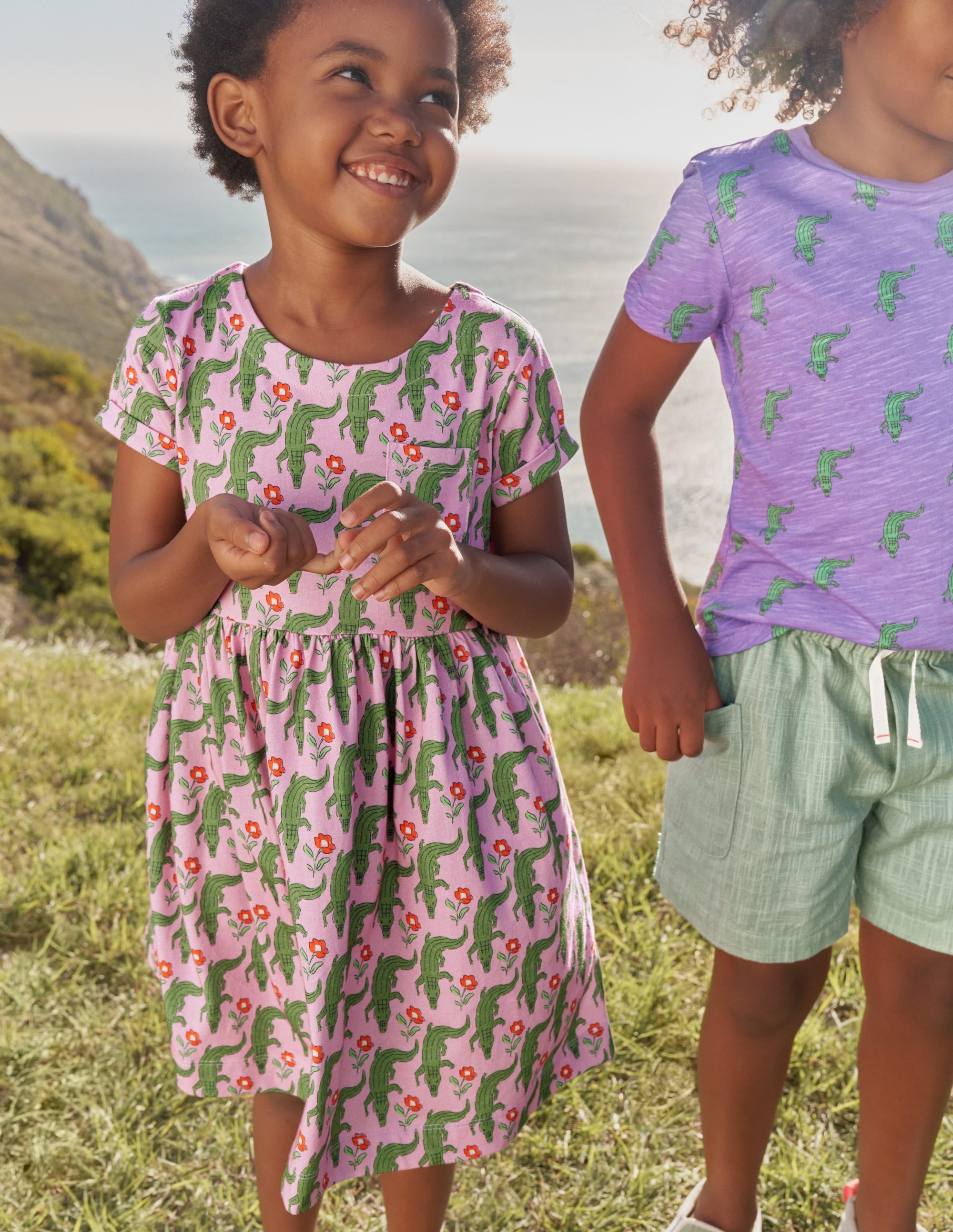 Short Sleeve Fun Jersey Dress-Soft Lavender Crocs - Image 4