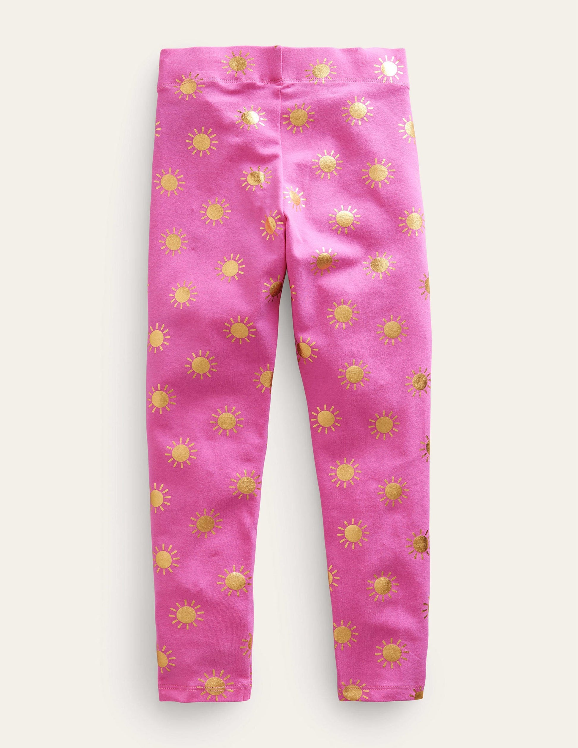 Fun Leggings-Tickled Pink/Gold Suns-2