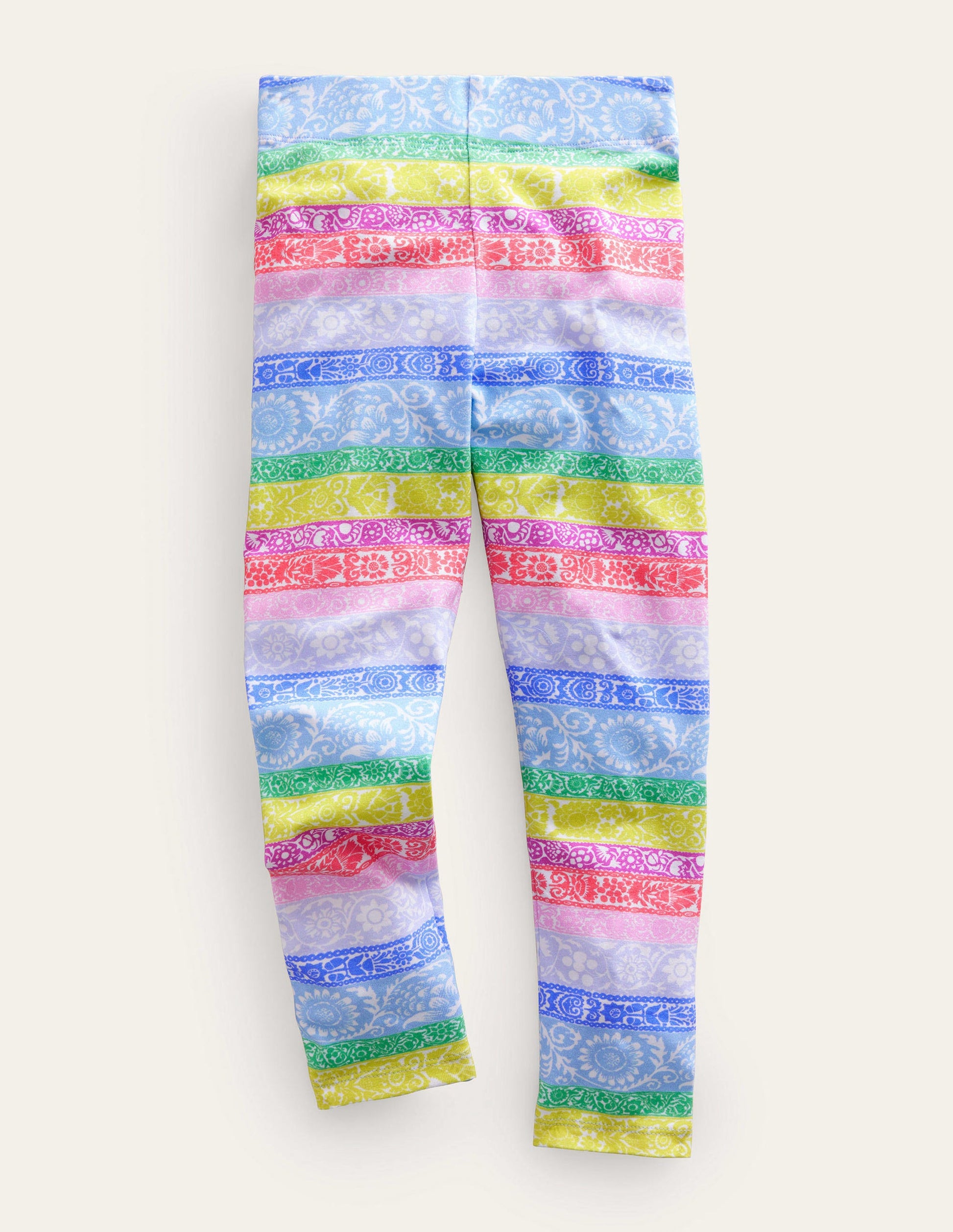 Fun Leggings-Multi Wallpaper Stripe-1