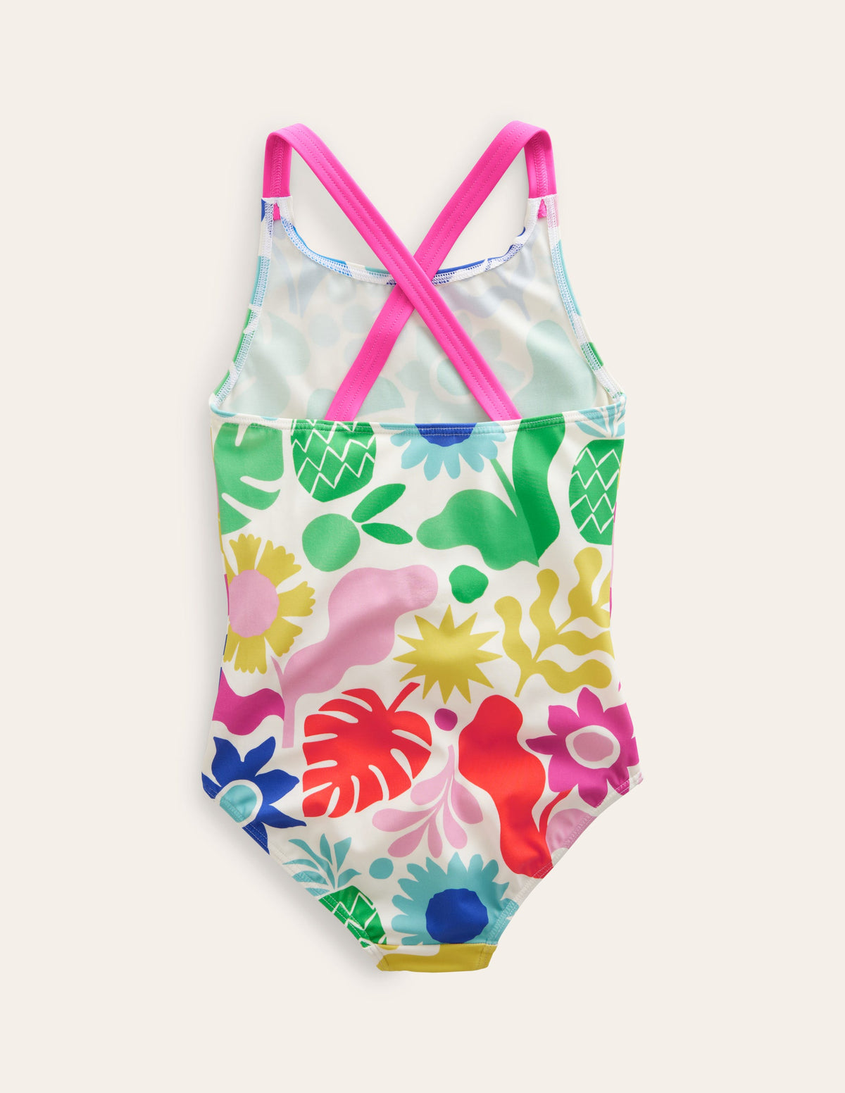 Cross-back Printed Swimsuit-Multi Geo - Image 2