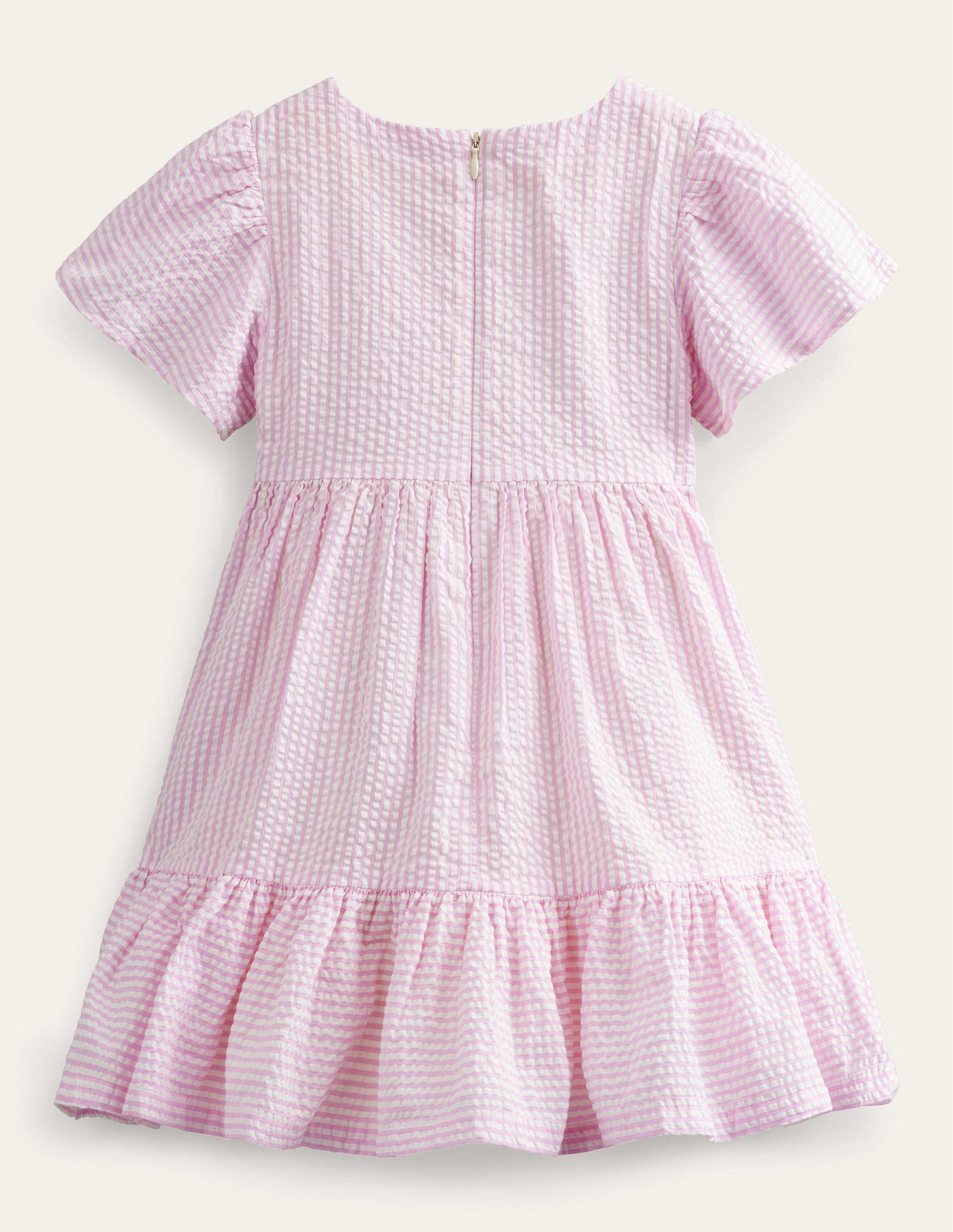 Fit & Flare Dress-Lilac Pink/Ivory-2