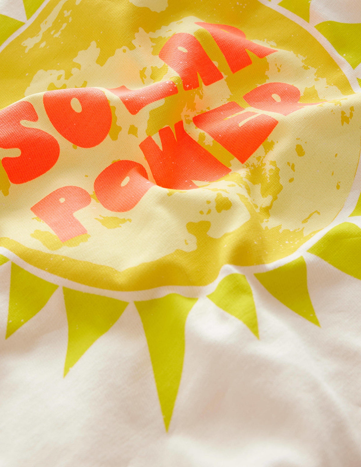 Printed Graphic T-Shirt-White Solar Power - Image 3