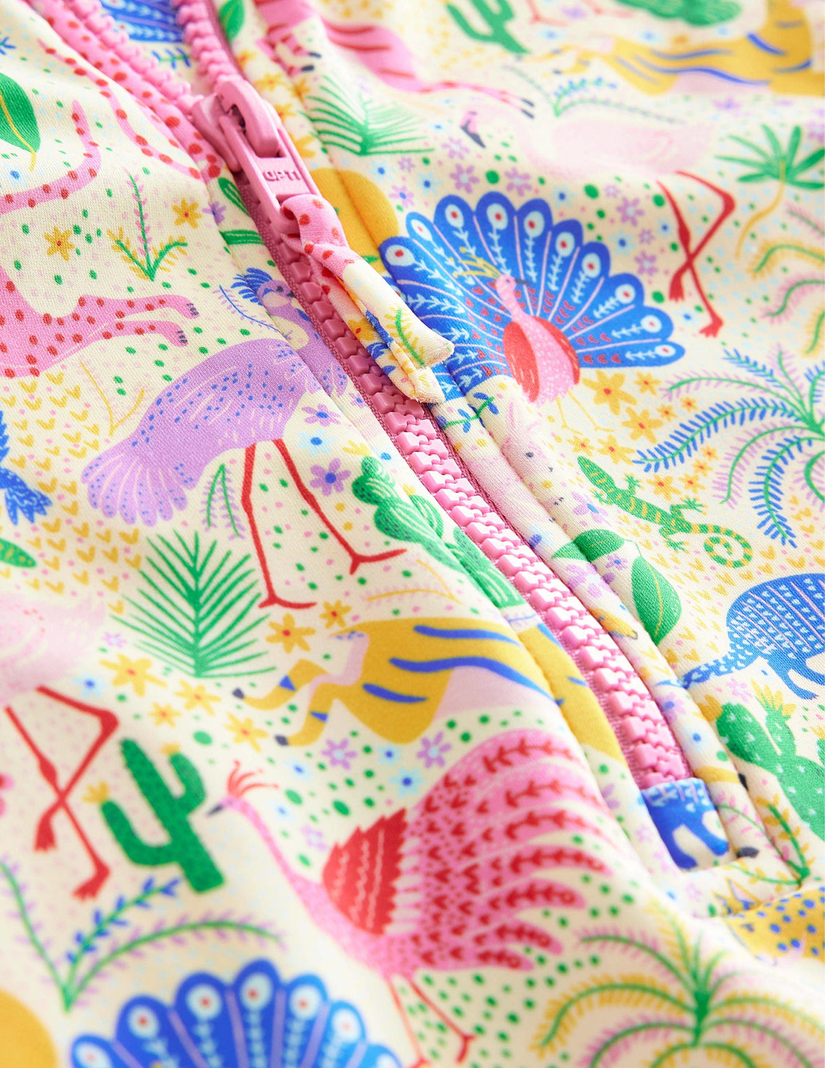 Short-sleeved Swimsuit-Multi Leopard Jungle-3