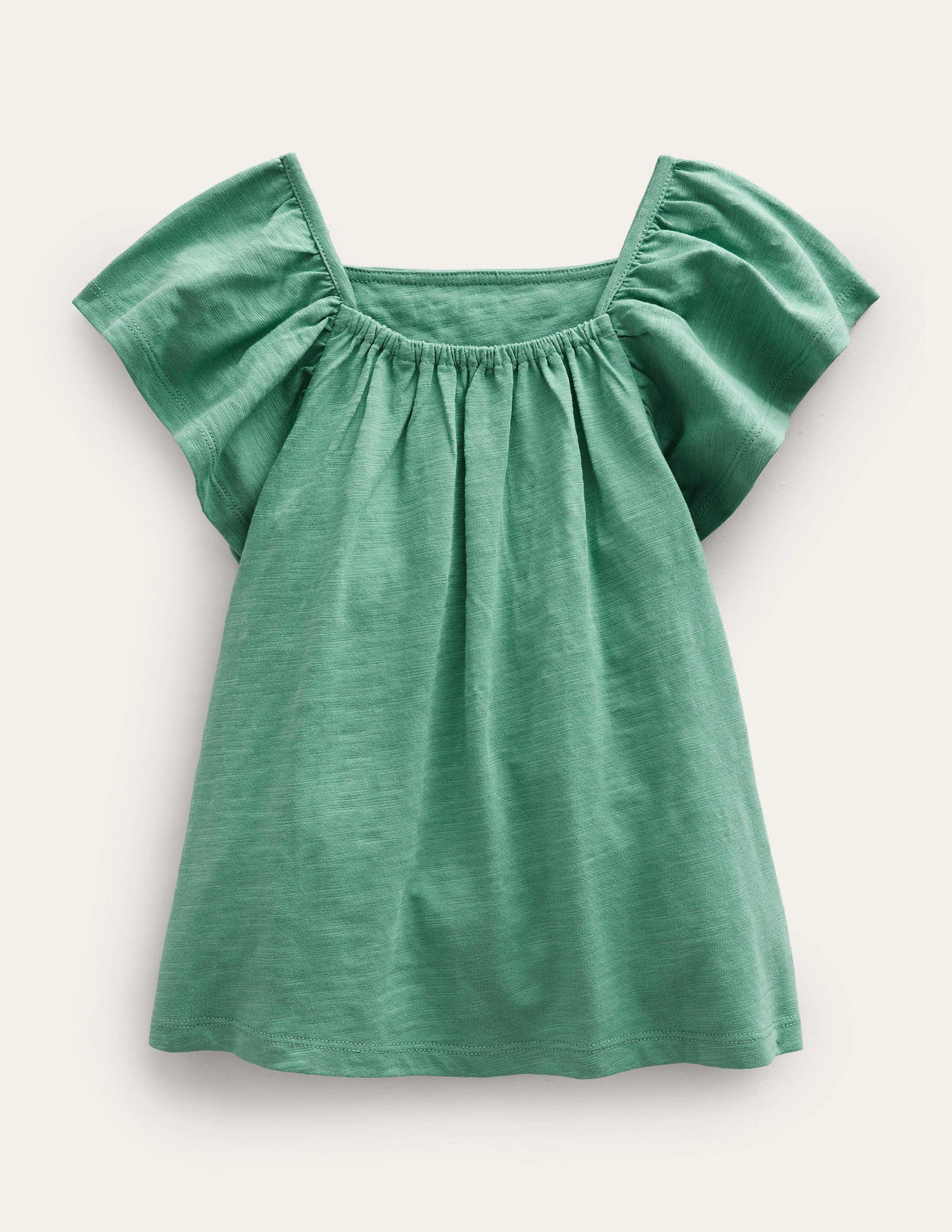 Embroidered Jersey Top-Csarite Green - Image 2