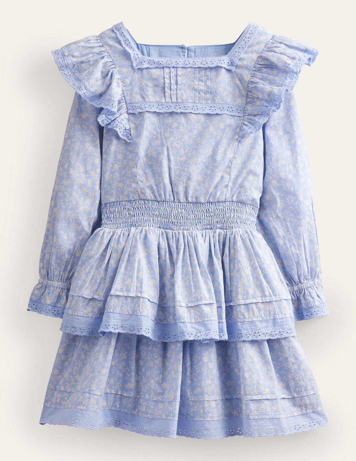 Woven Lace Dress-Brunnera Blue-1