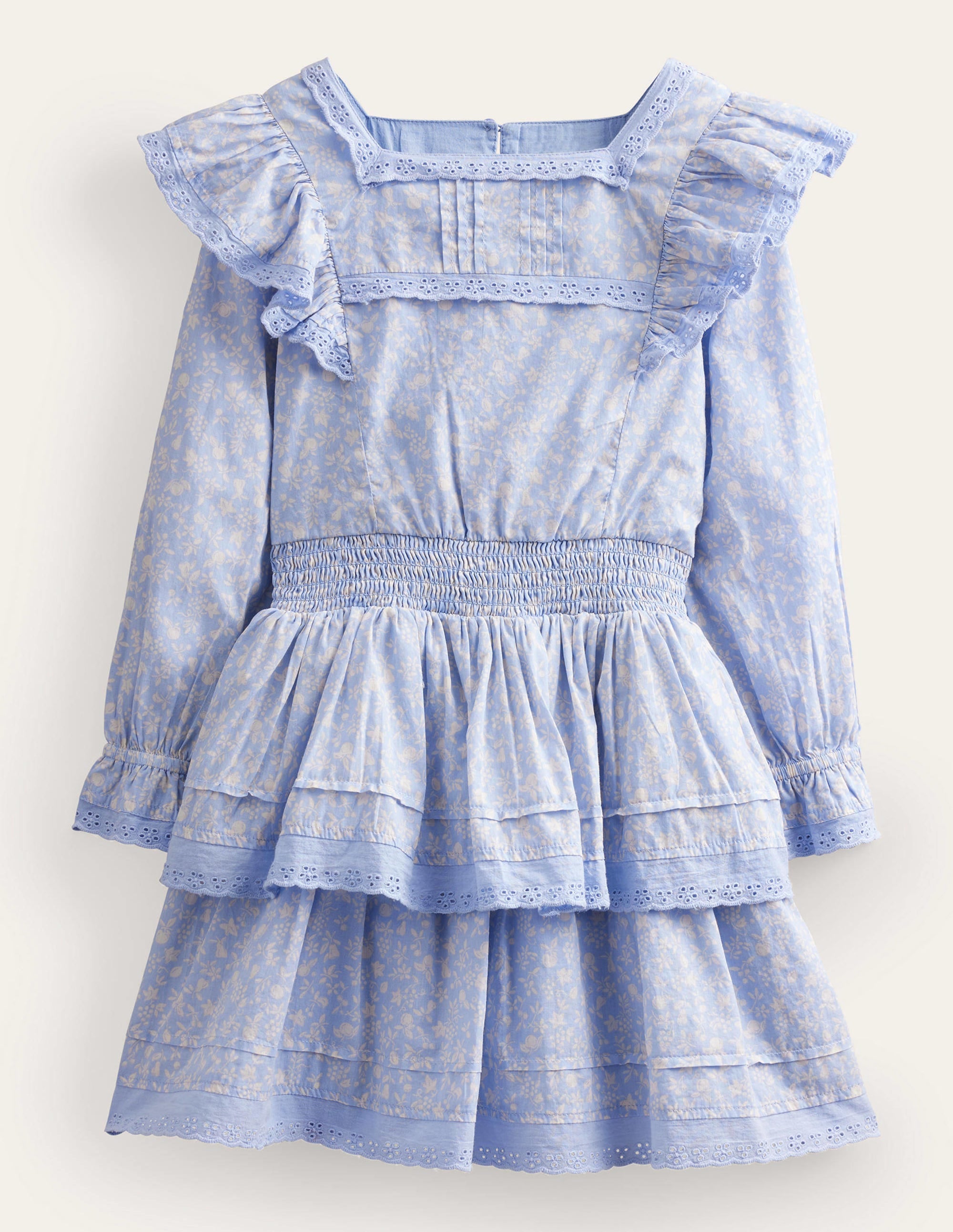 Woven Lace Dress-Brunnera Blue - Image 1