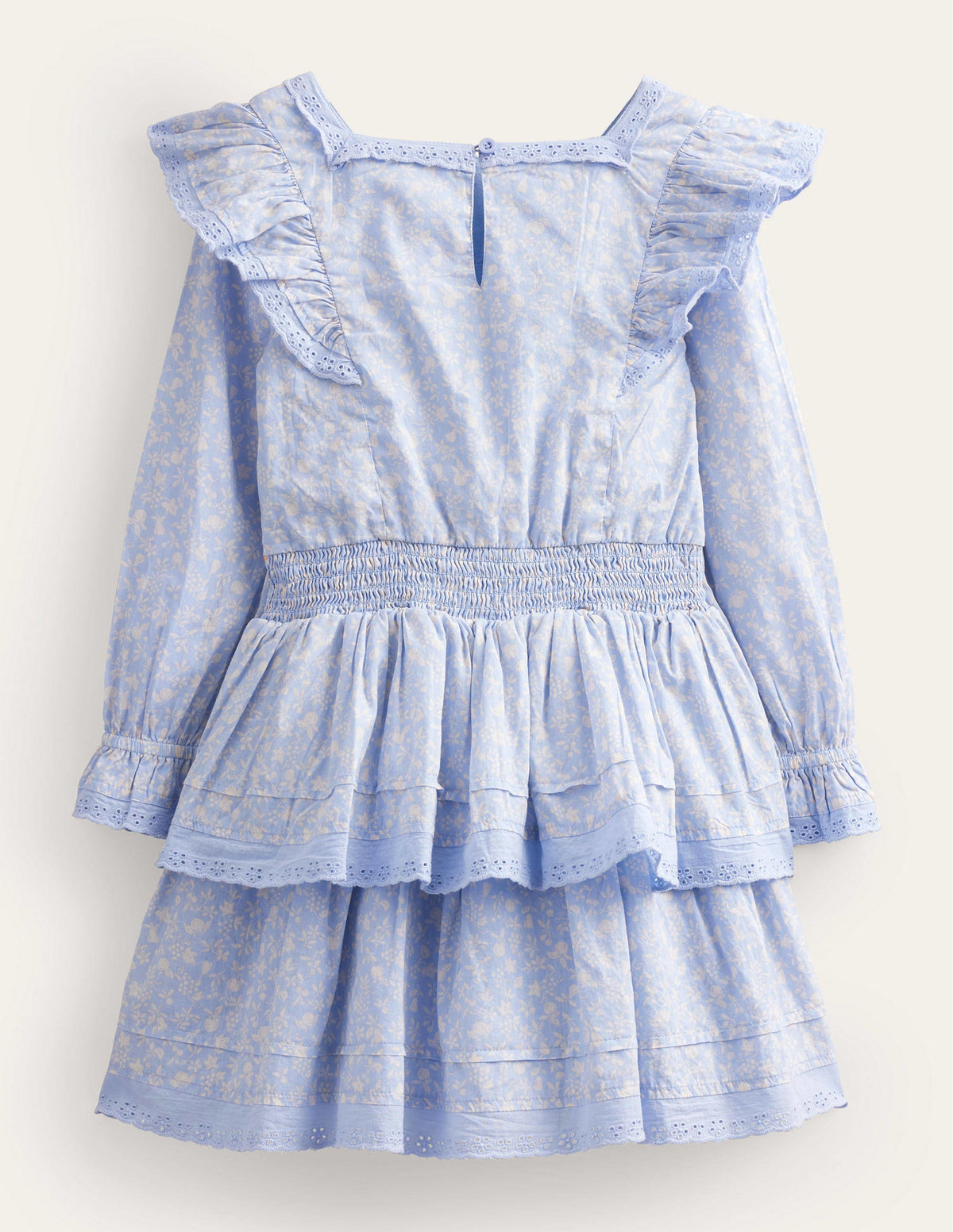 Woven Lace Dress-Brunnera Blue - Image 2