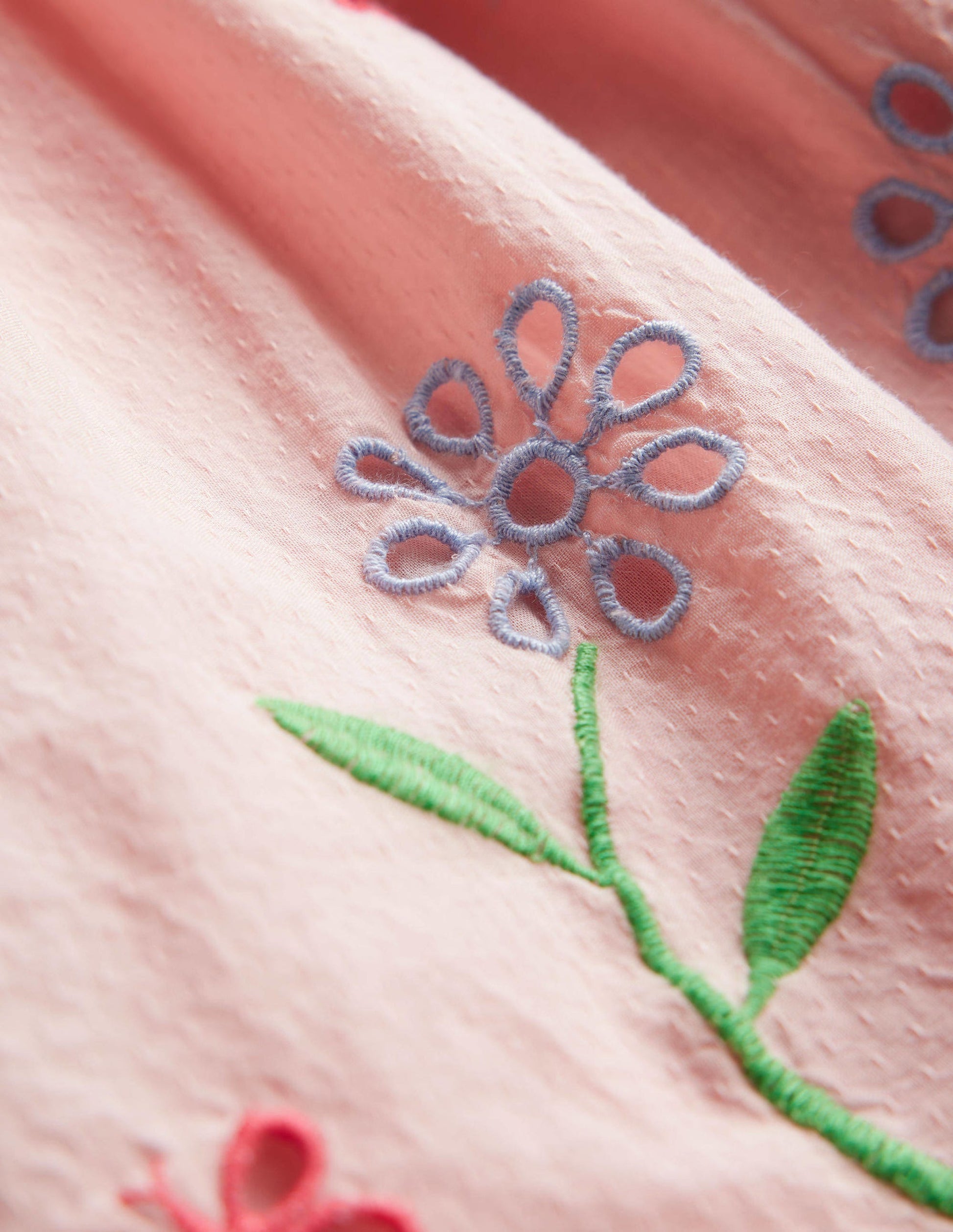 Broderie Twirly Dress-Pale Pink-3