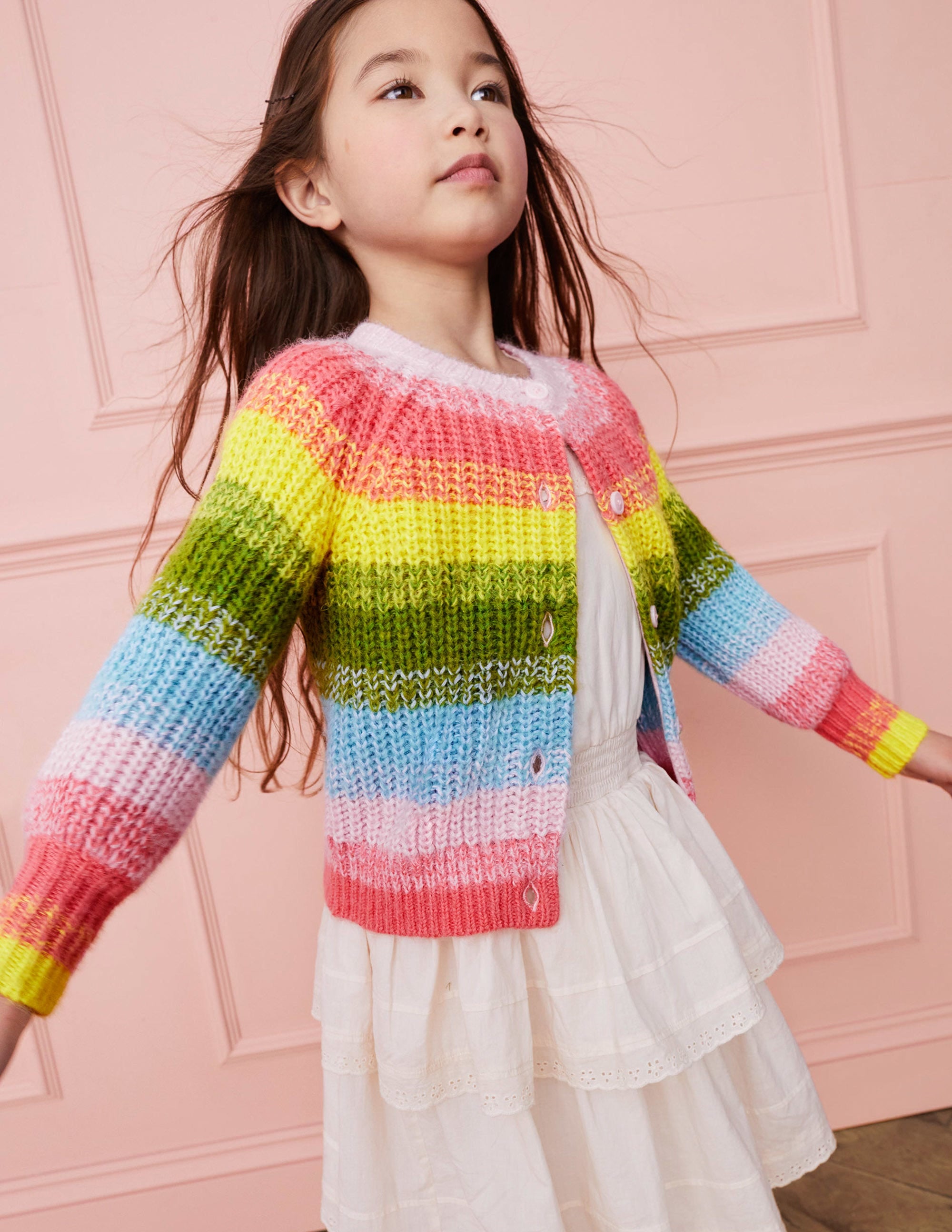 Ombre Rainbow Cardigan-Multi - Image 4