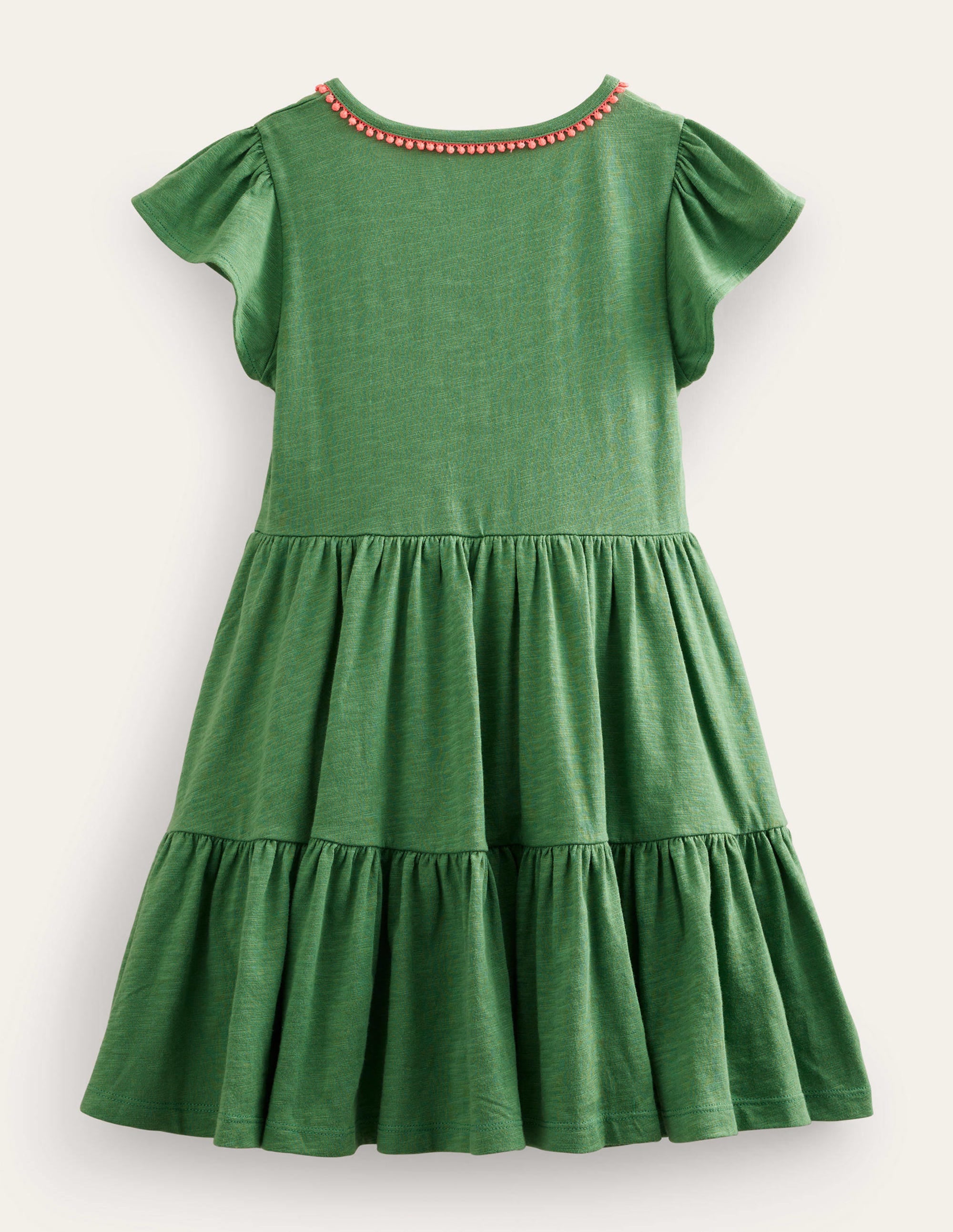 Jersey Twirly Dress-Safari Green - Image 2