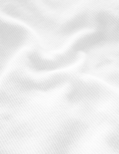 Ribbed Lace Trim Vest-White-3