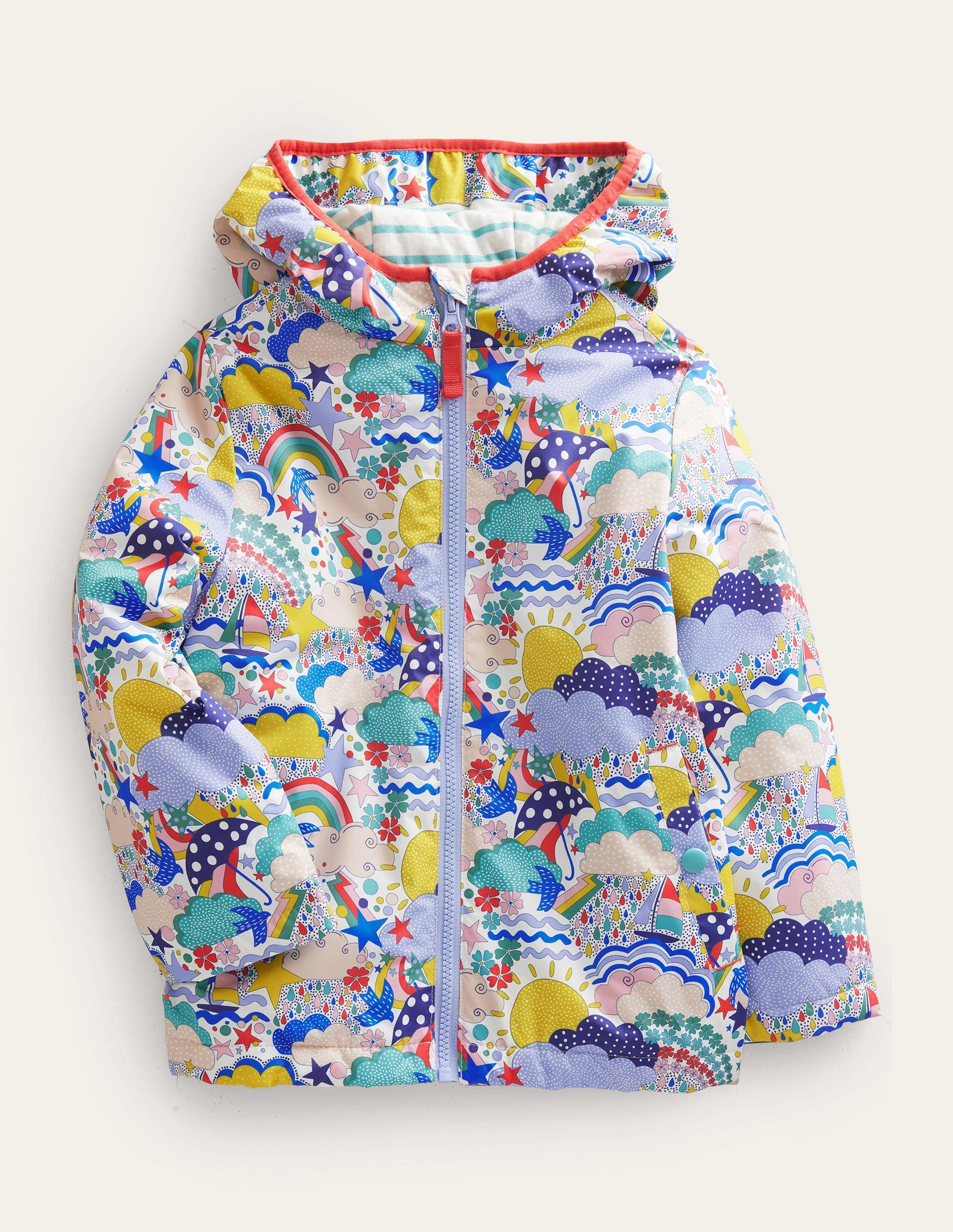 Jersey Lined Anorak-Ivory Multi Weather - Image 1