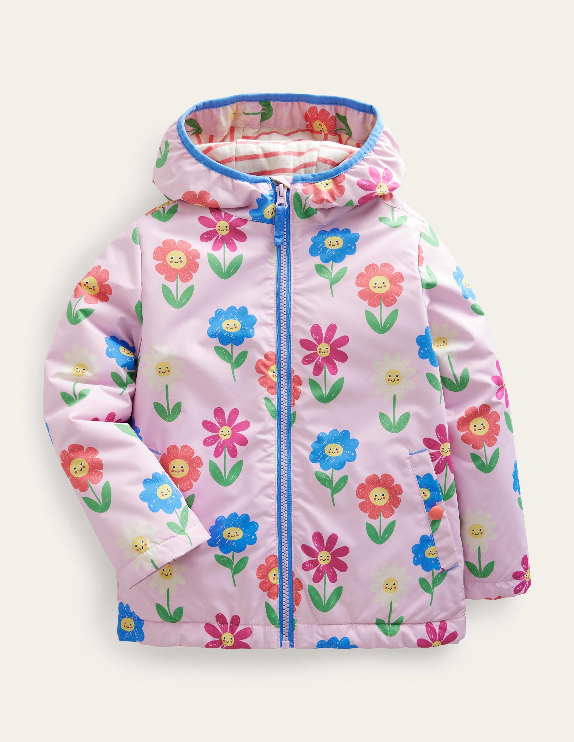 Jersey Lined Anorak-Winsome Orchid Flowers-1