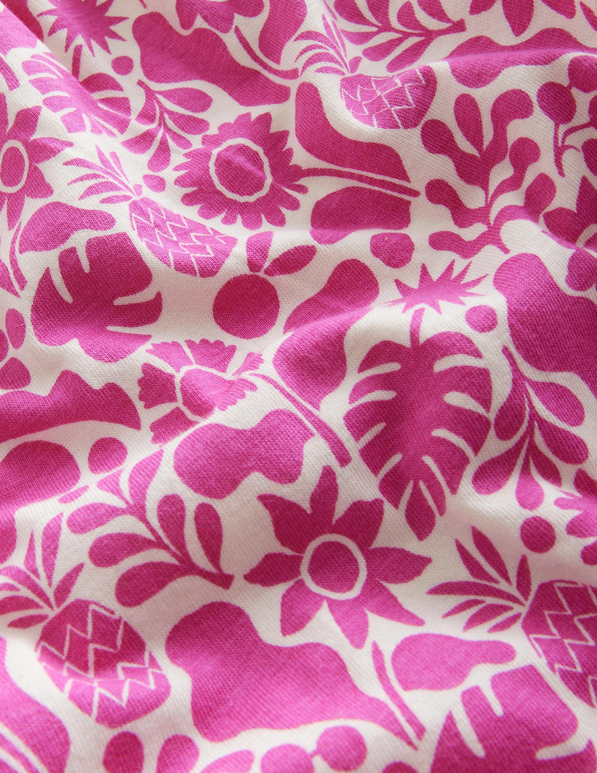 Jersey Harem Trousers-Amazing Pink Holiday Floral-3