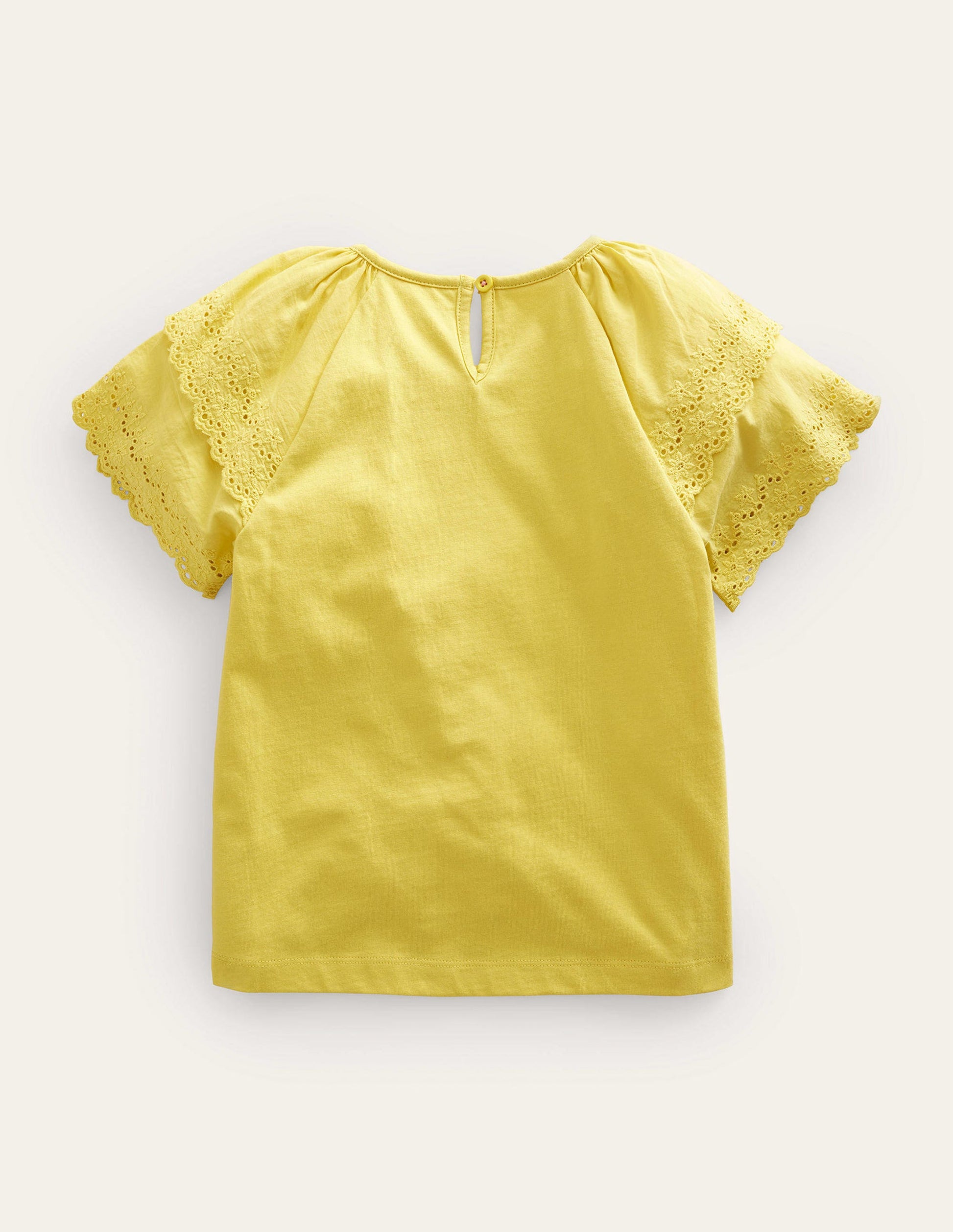 Broderie Mix T-shirt-Buttercup Yellow-2