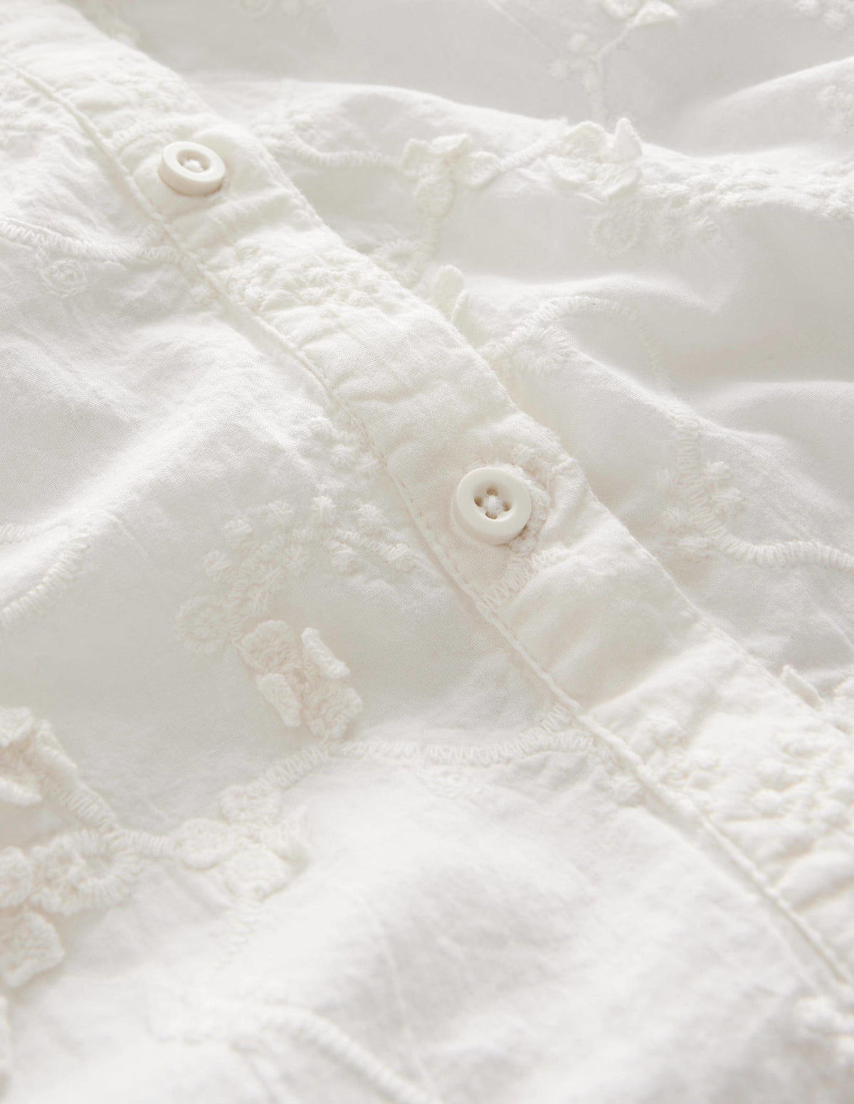 Short Puff Sleeve Top-Ivory - Image 3