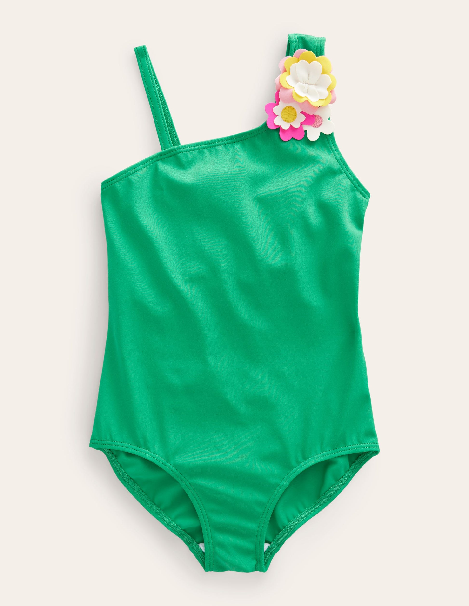 Flutter Flower Swimsuit-Green Pepper-1