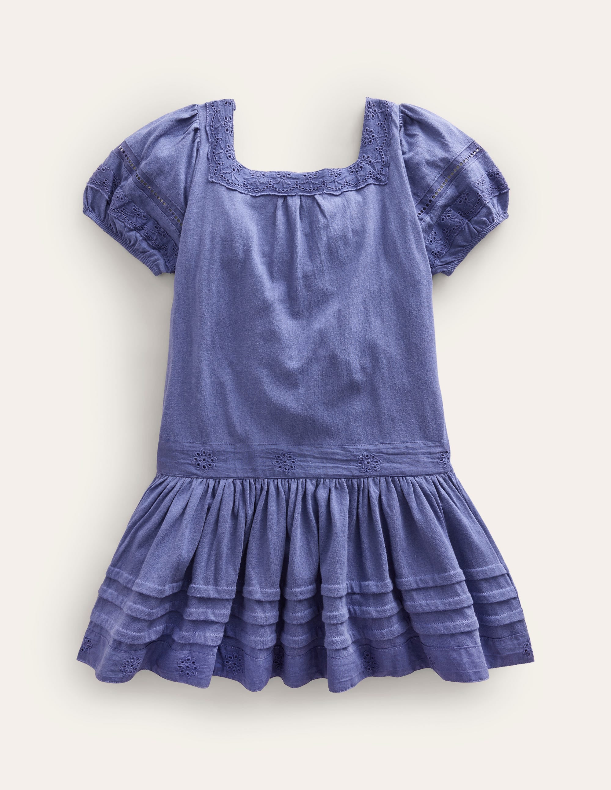 Drop Waist Dress-Soft Starboard Blue - Image 1