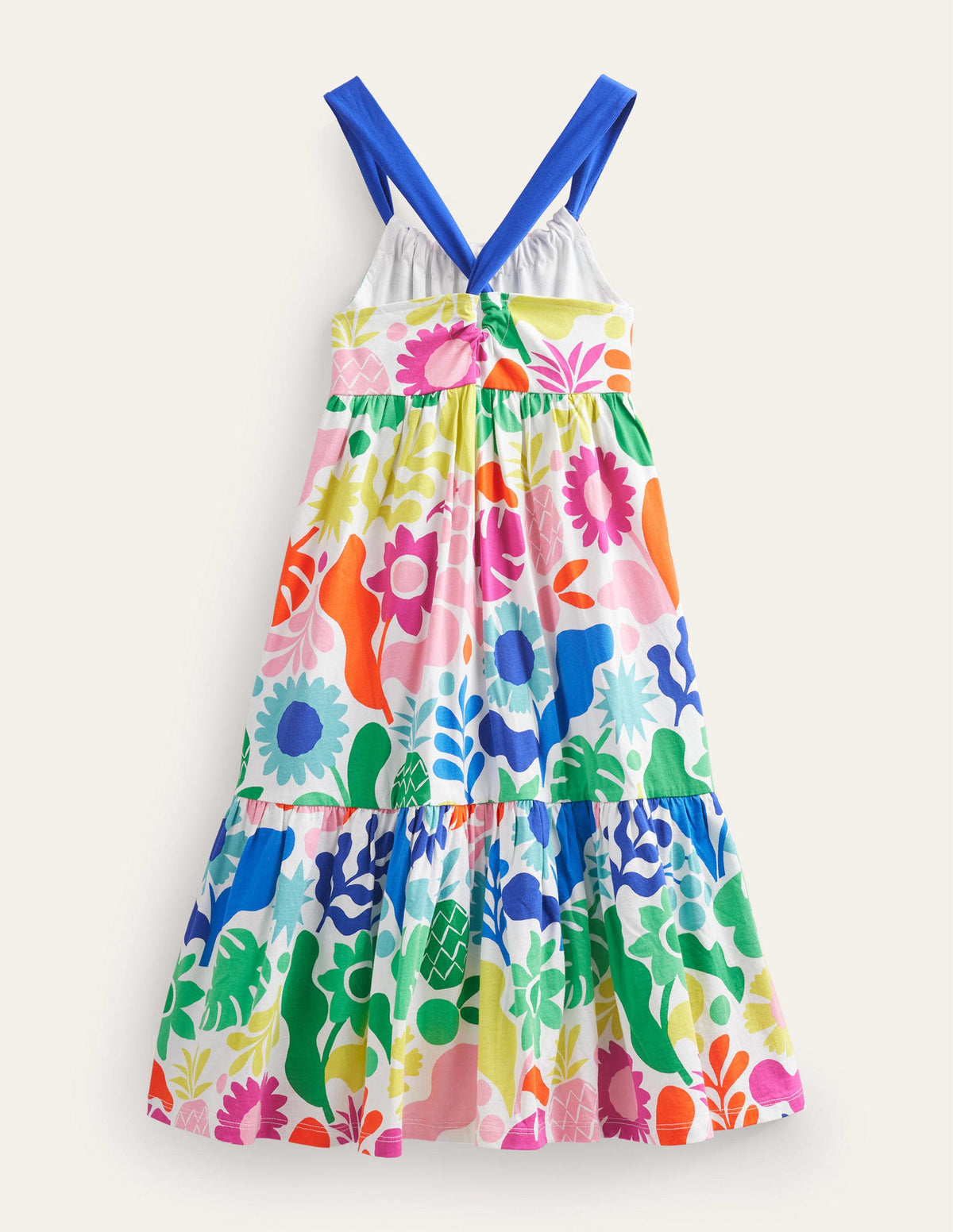 Tiered Jersey Maxi Dress-Multi Holiday Floral-2