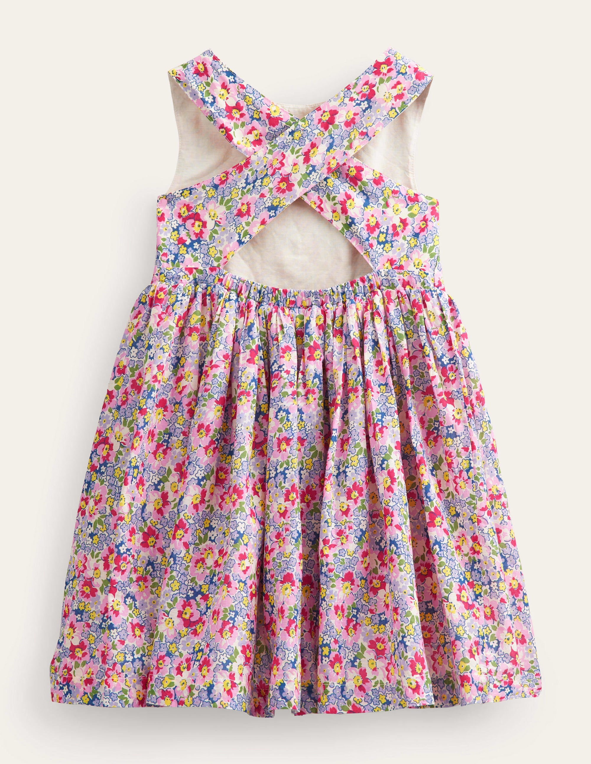 Cross-Back Dress-Multi Pot Pourri - Image 2