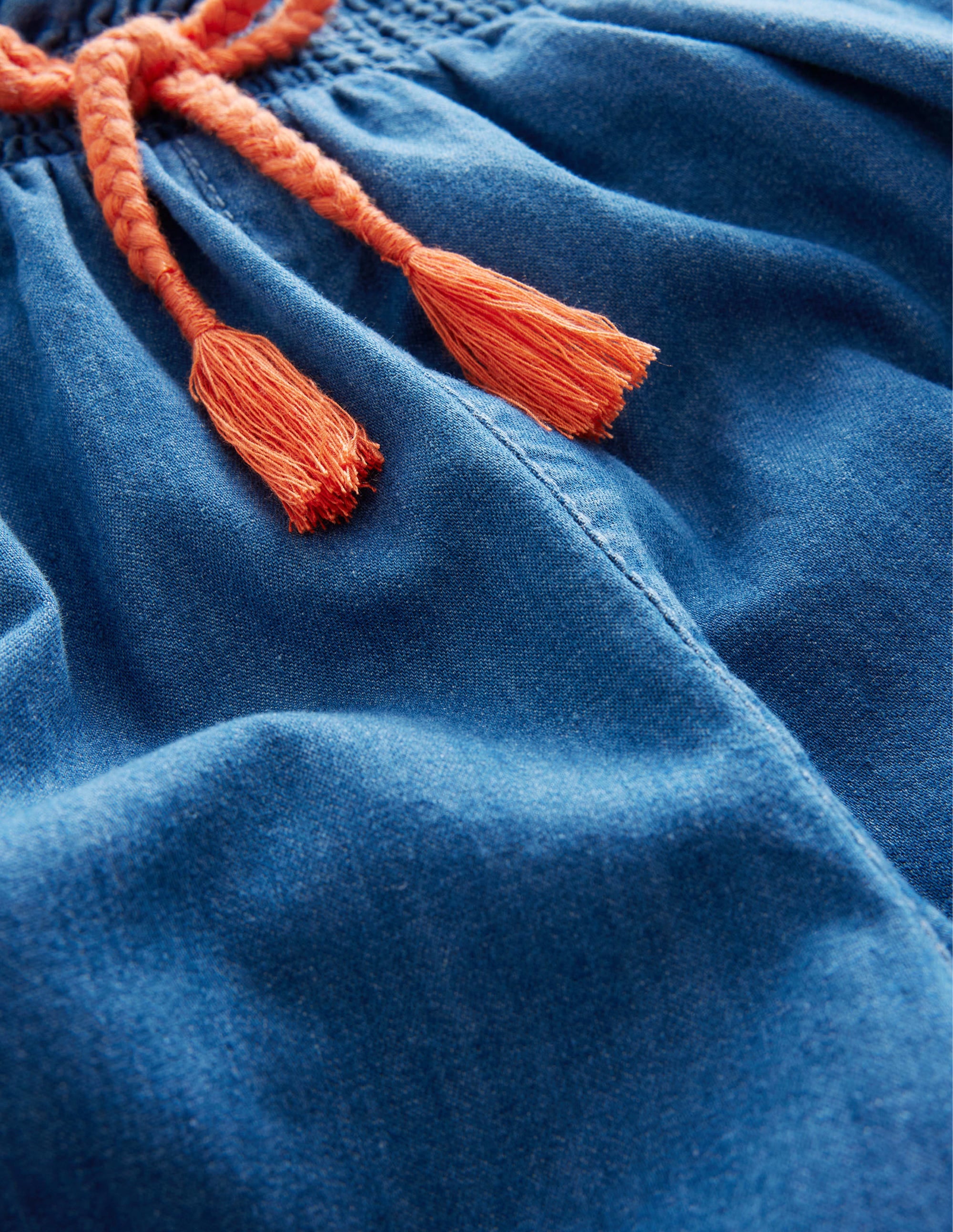 Embroidered Culotte-Embroidered Denim - Image 3
