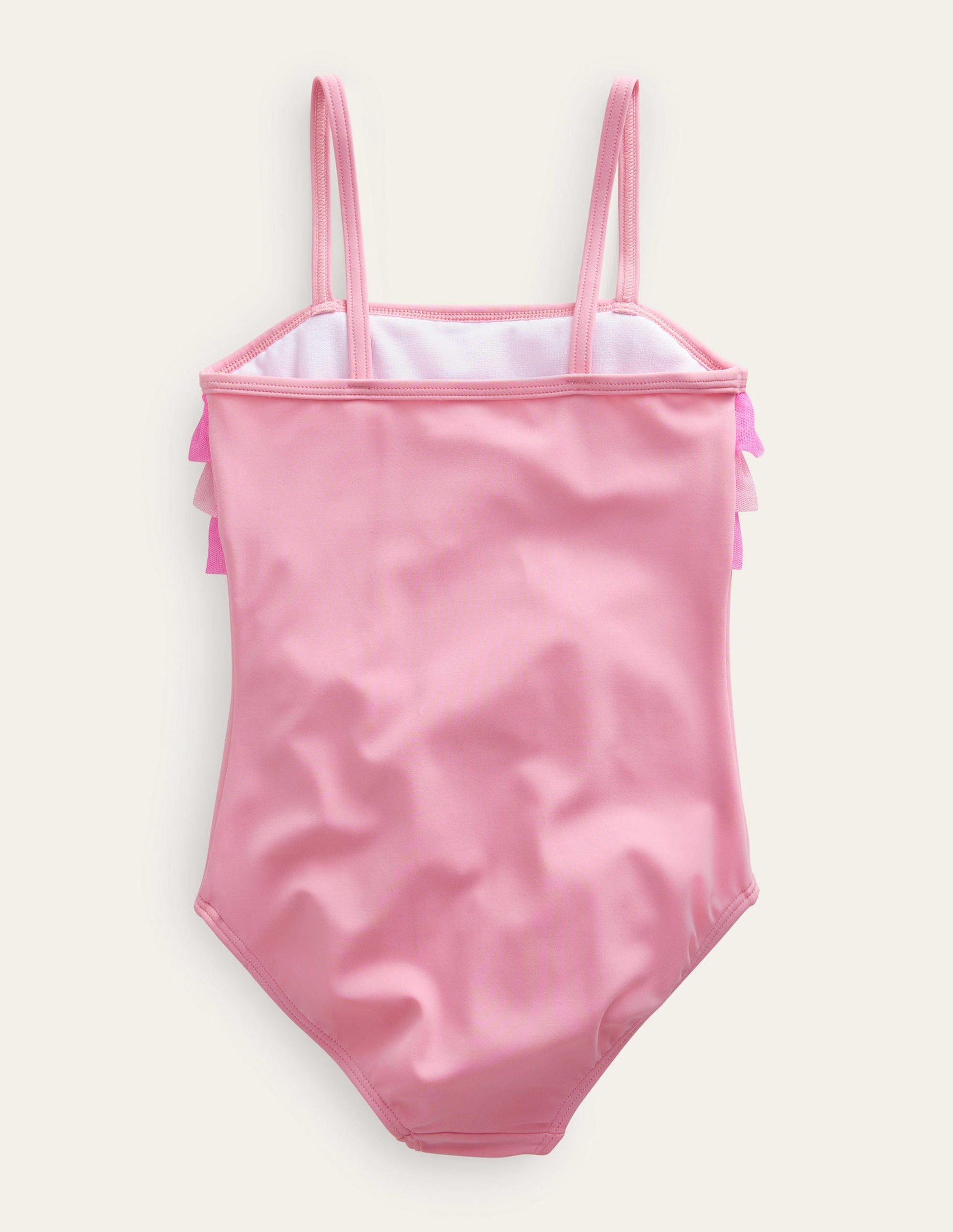 Tulle Frill Swimsuit-Neon Pink-2