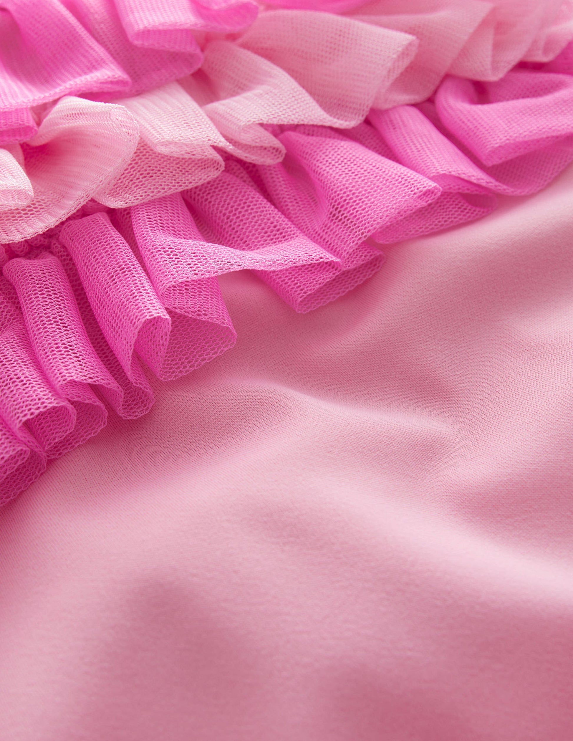 Tulle Frill Swimsuit-Neon Pink-3