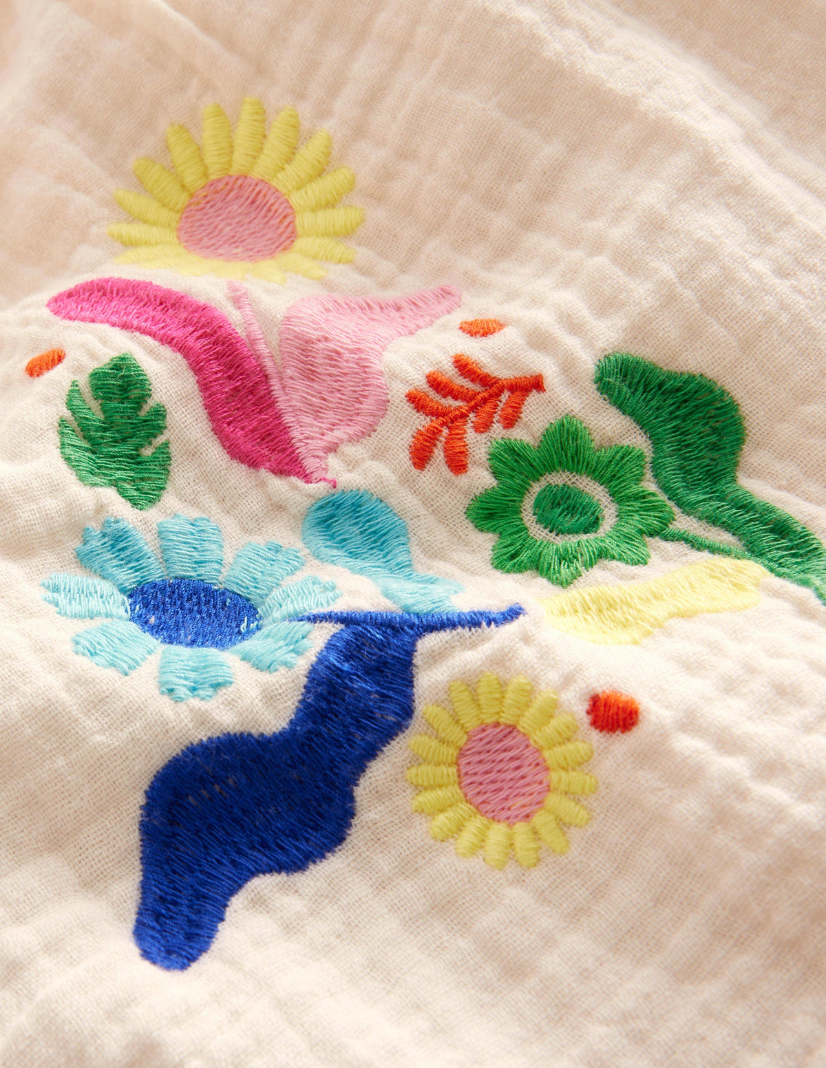 Beachy Embroidered Top-Ivory - Image 3