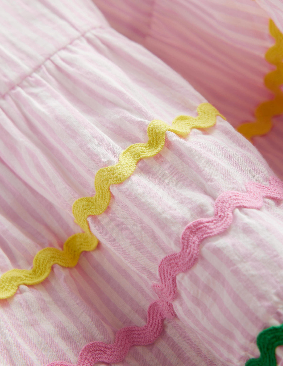 Embroidered Stripe Dress-Cameo Pink-3